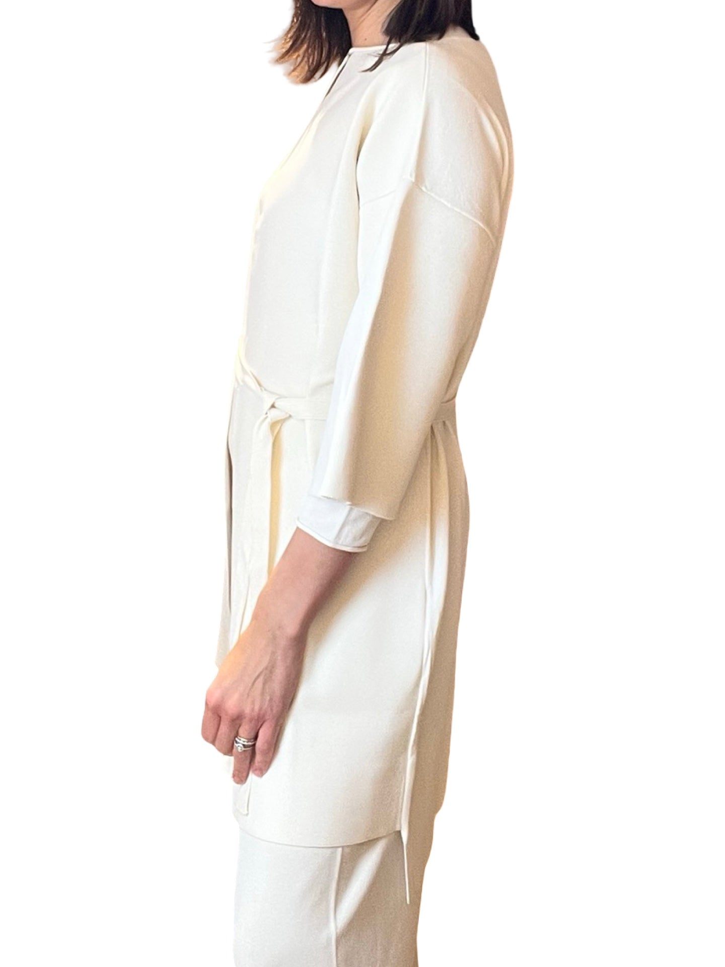 Cardigan Liviana Conti Punto Largo Cintuón