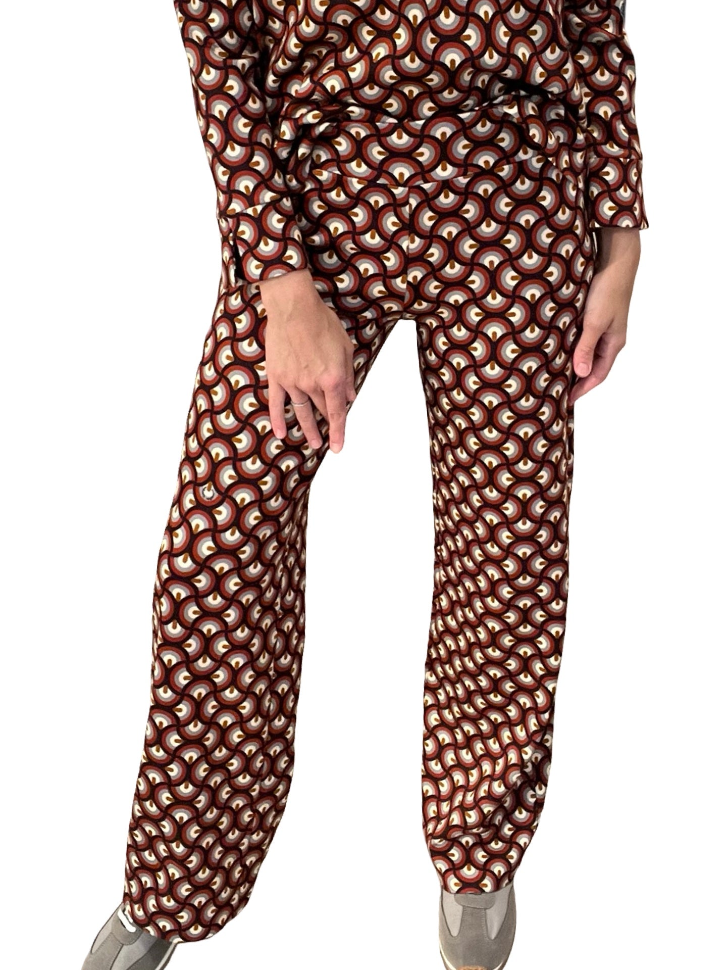 Monika Varga Pantalon en tricot géométrique