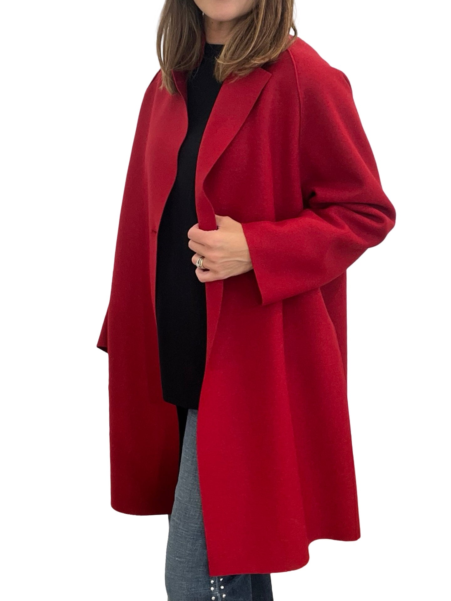 Cappotto a mantella dritto Harris Wharf London Rosso