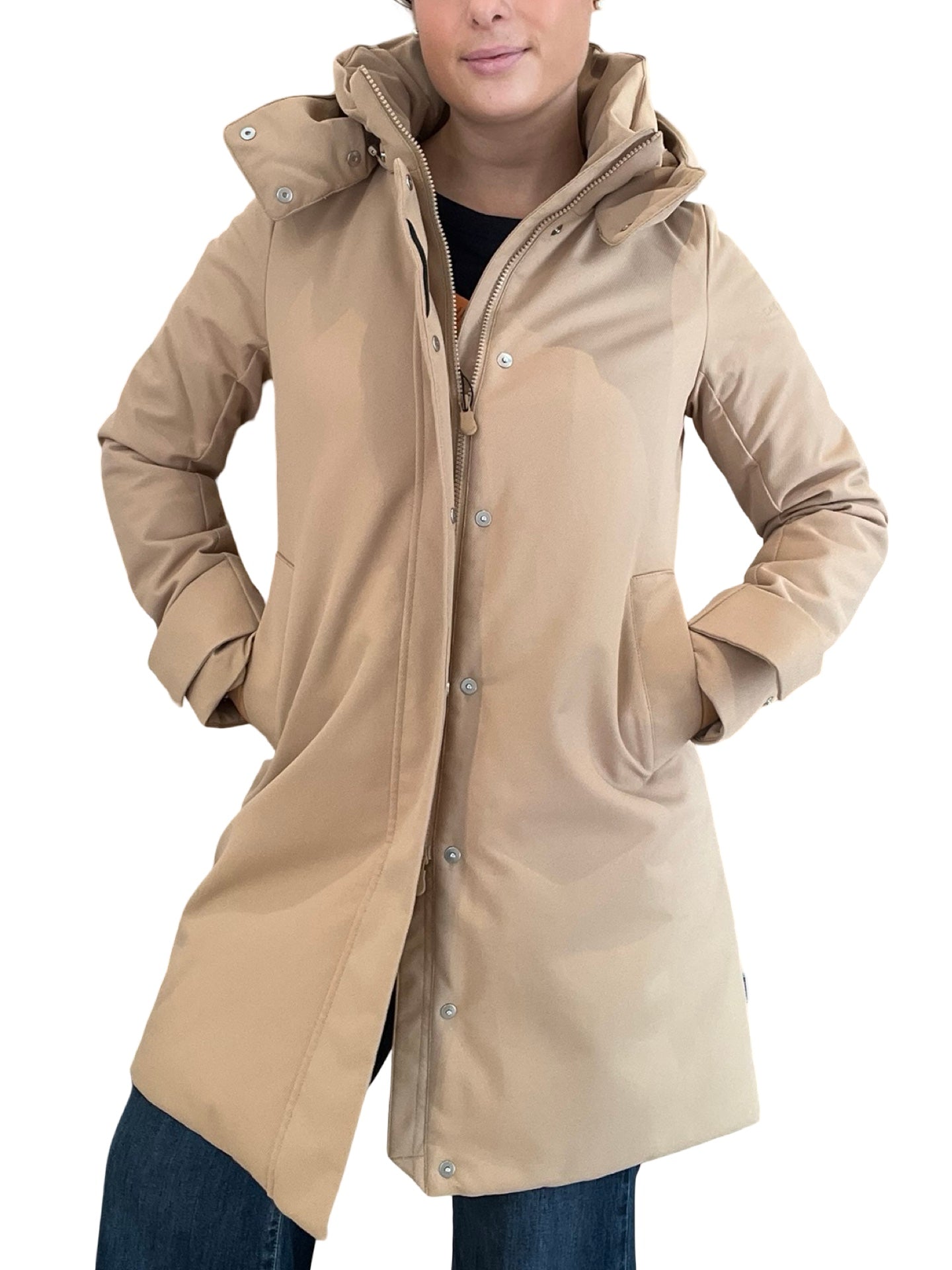 Parka lungo Save The Duck Sklar Beige