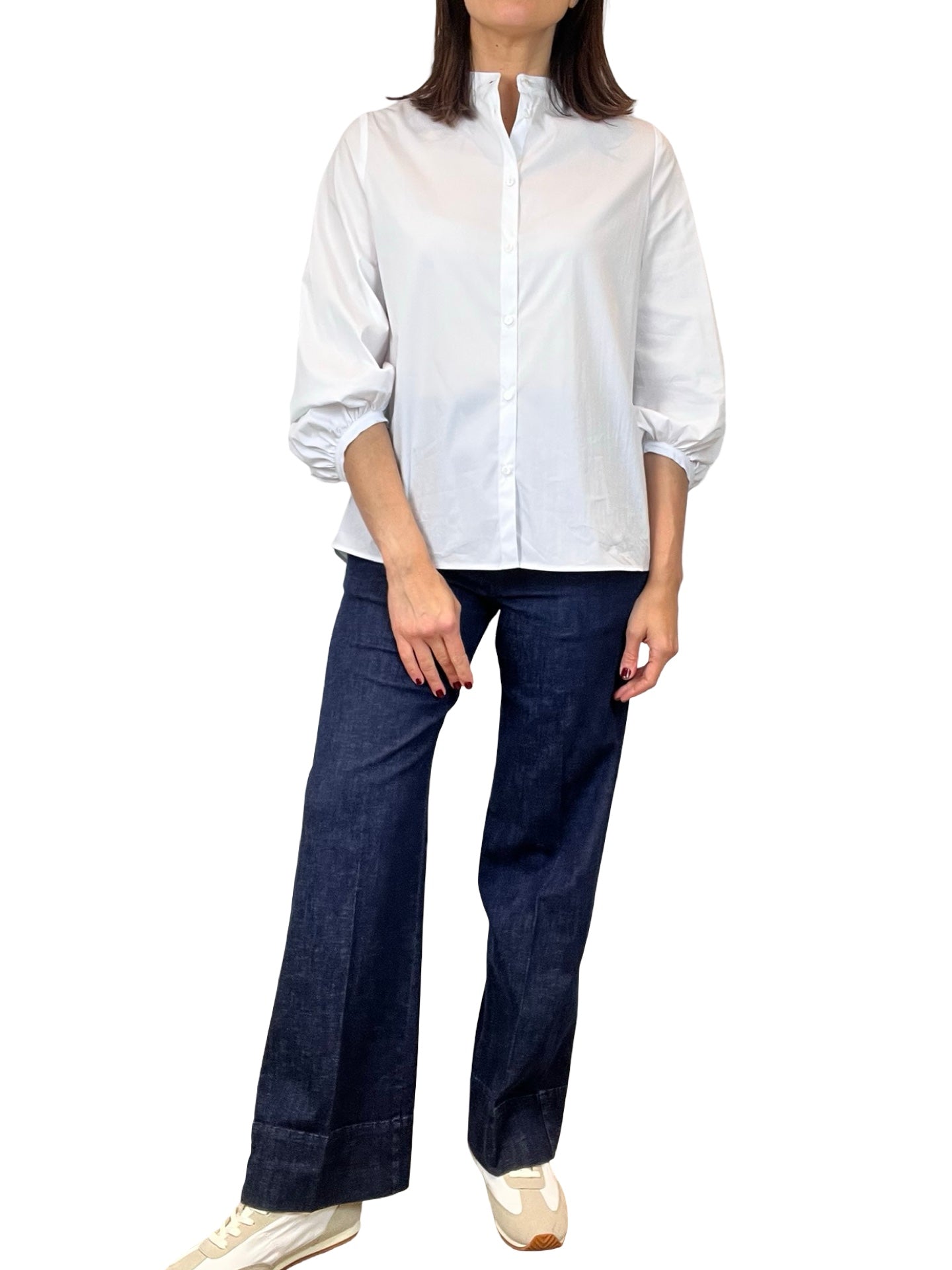 Adele Mao Gathered Sleeve Shirt