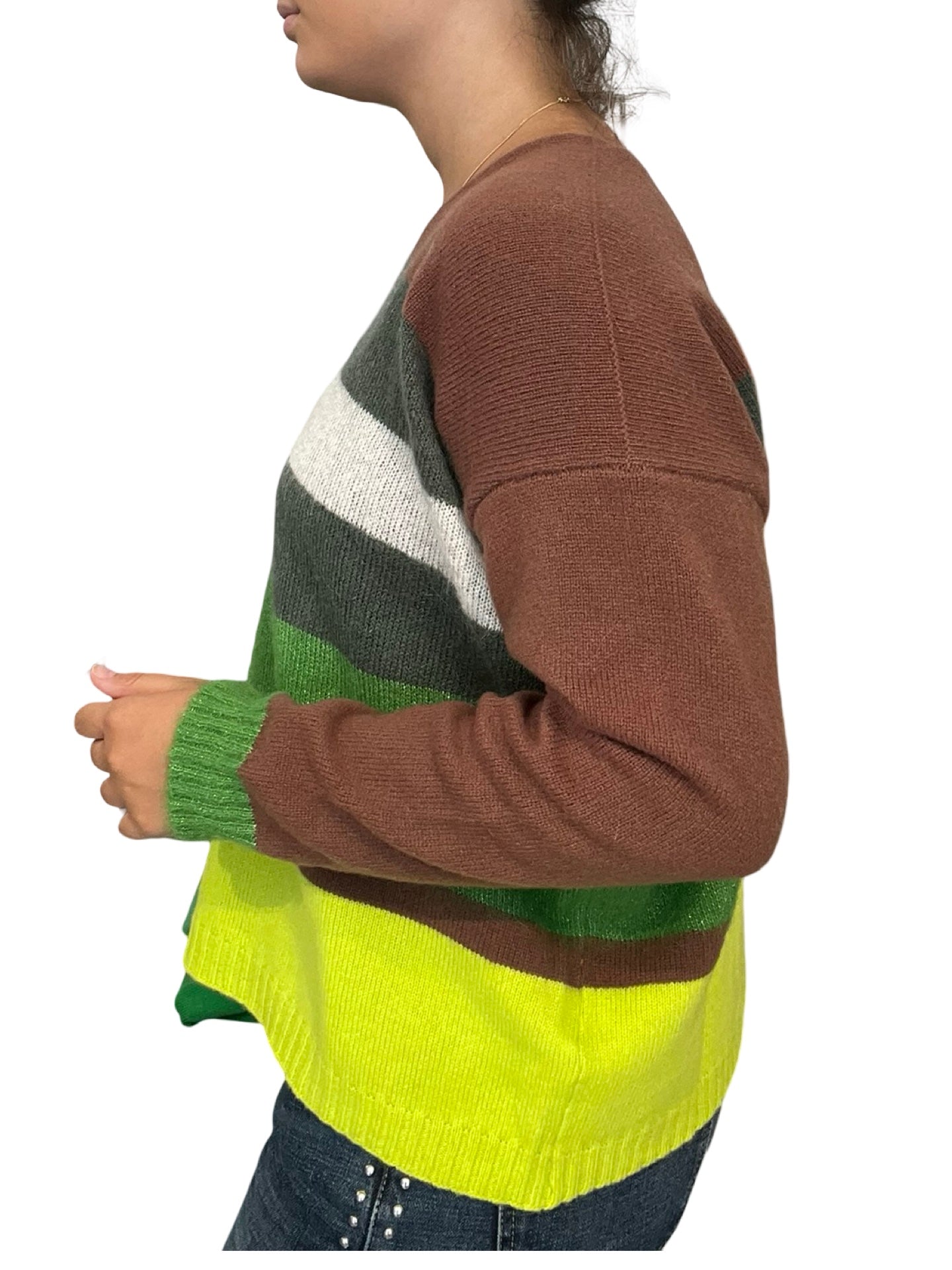 Jersey Floor Tricolor Pico Rayas Anchas