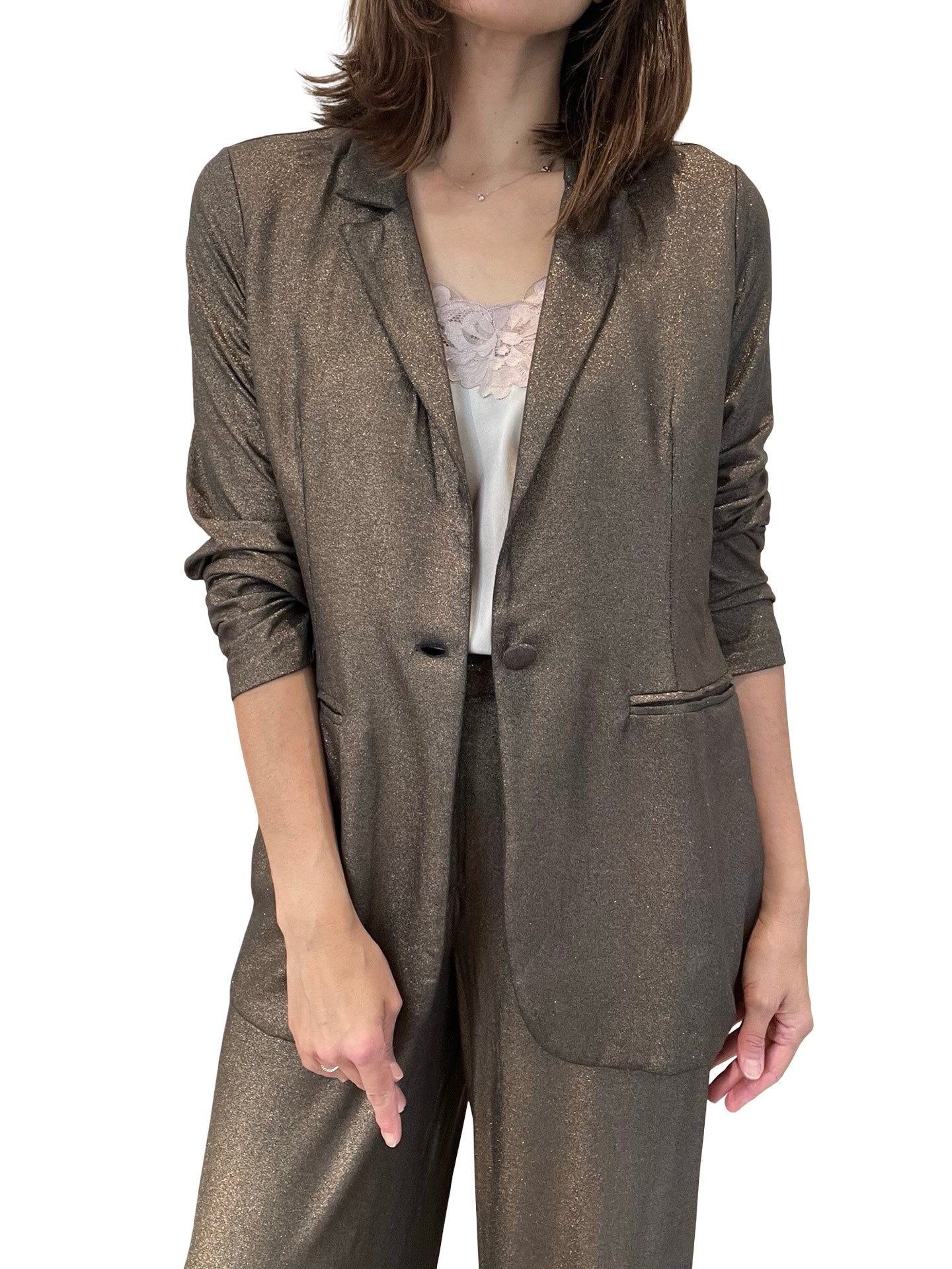 Blazer Majestic Filatures Lurex Boton