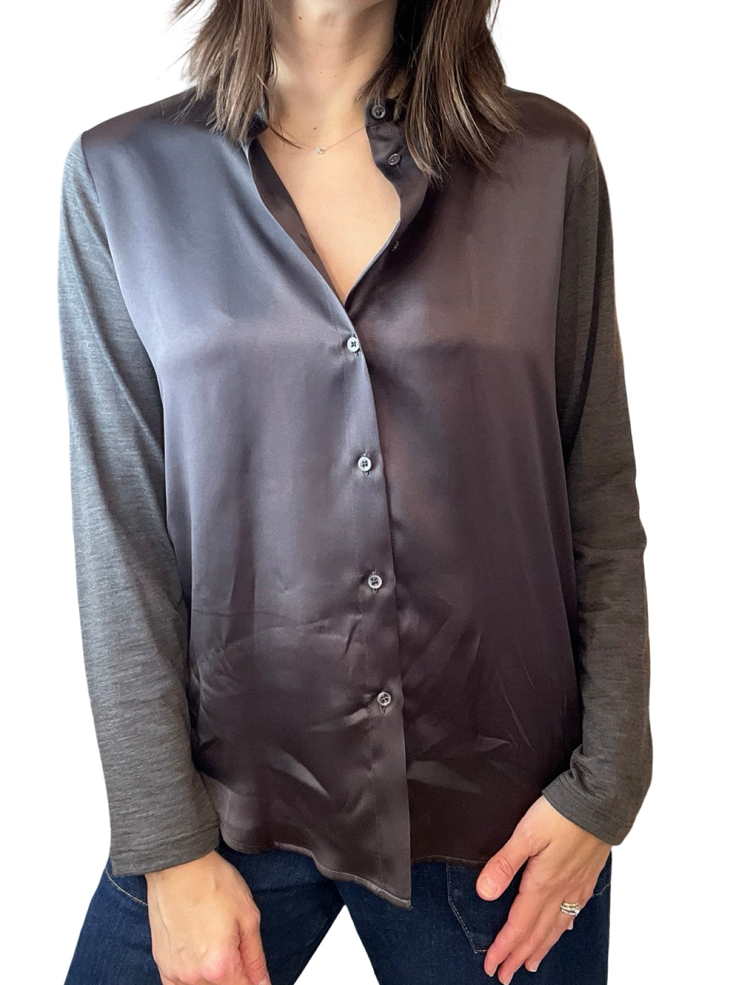 Chemise en soie et tricot Whyci Milano