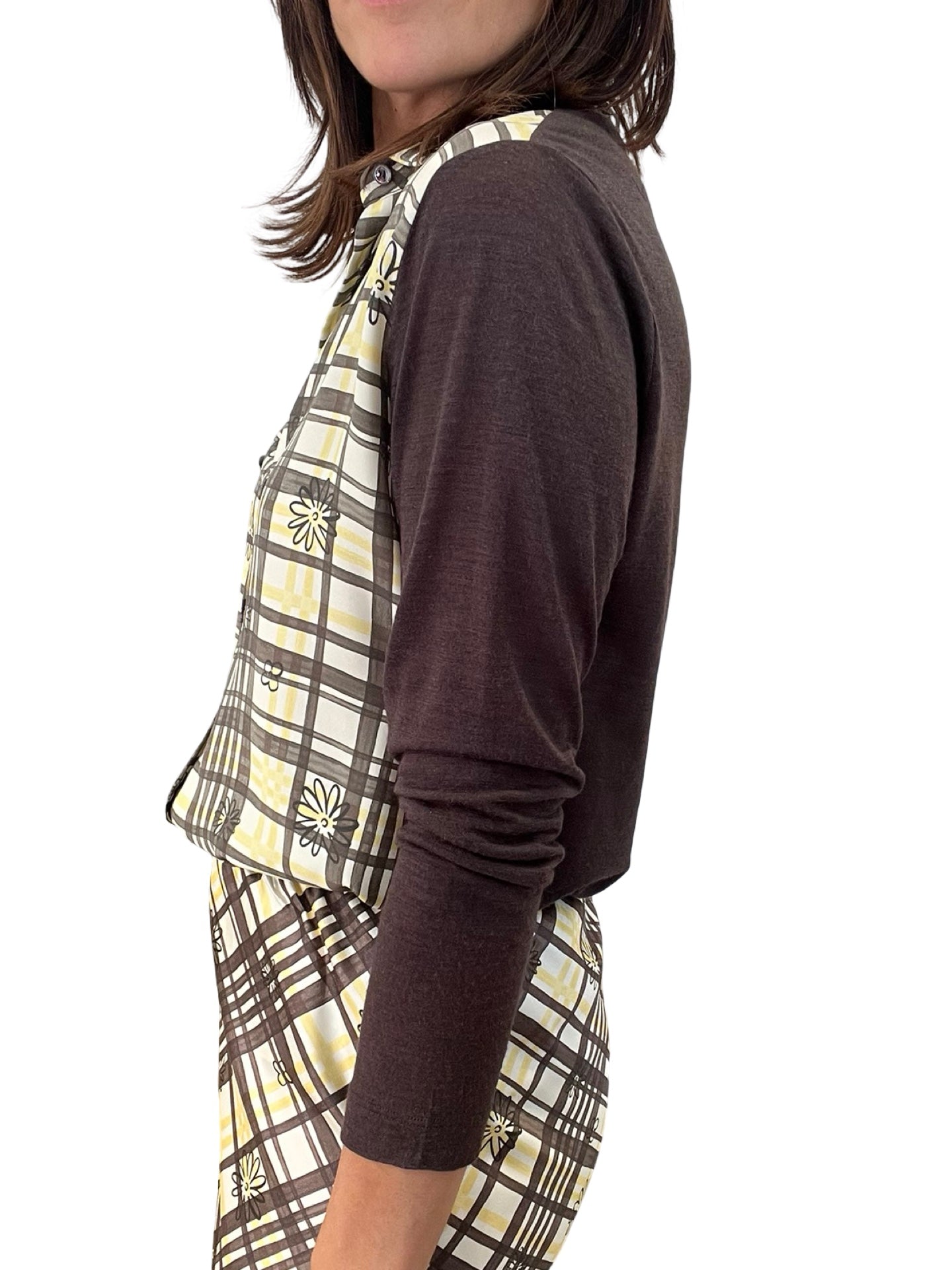 Camisa Whyci Milano Cuadros Flores