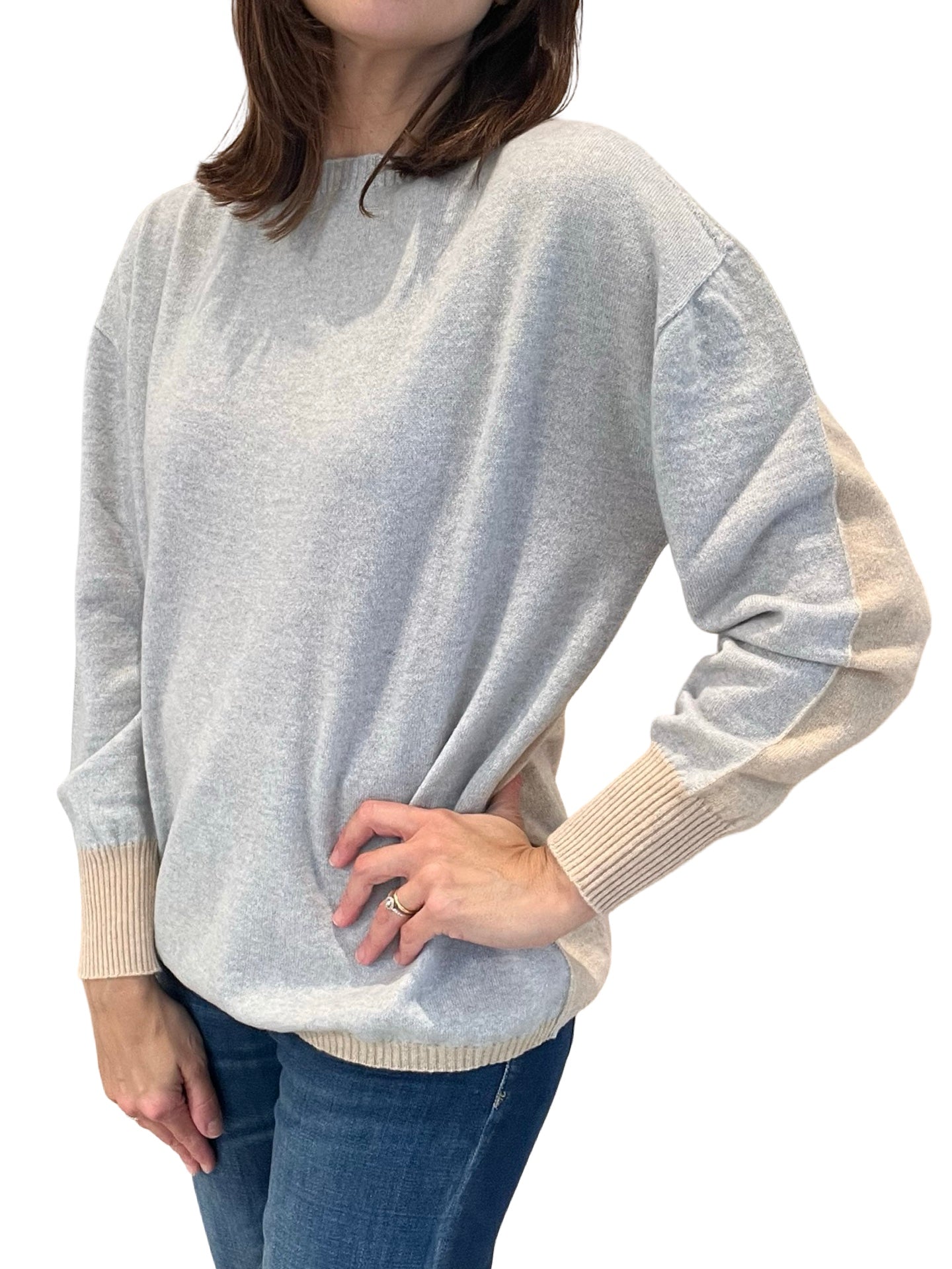 Jersey Rosso35 Bicolor Gris y Beige