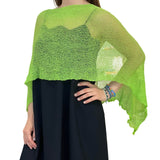 Poncho Il Baco Da Seta Lime Green