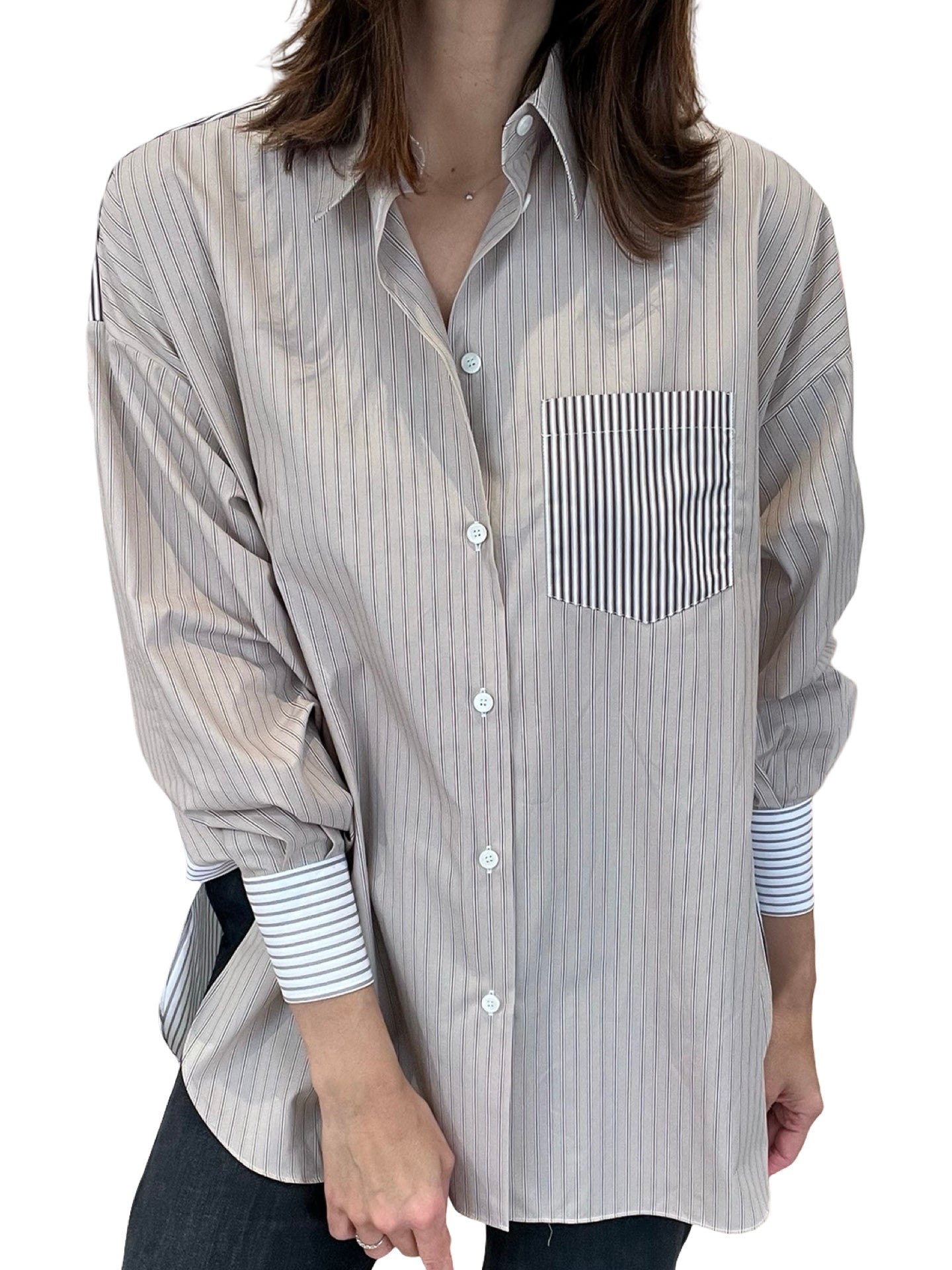 Chemise Academy à larges rayures 3 couleurs