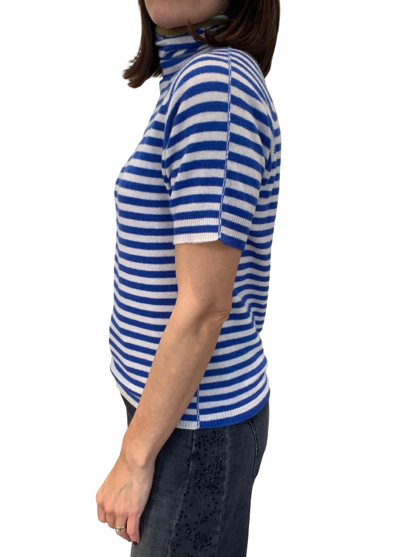 Striped Floor Jersey with Cisme Neck
