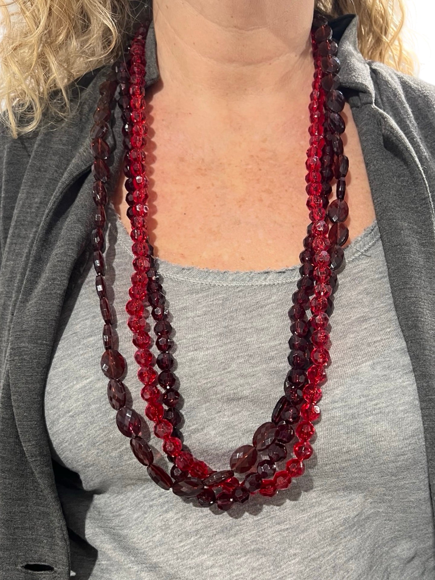 Fabrizio Marcantelli Necklace with Red Stone Balls