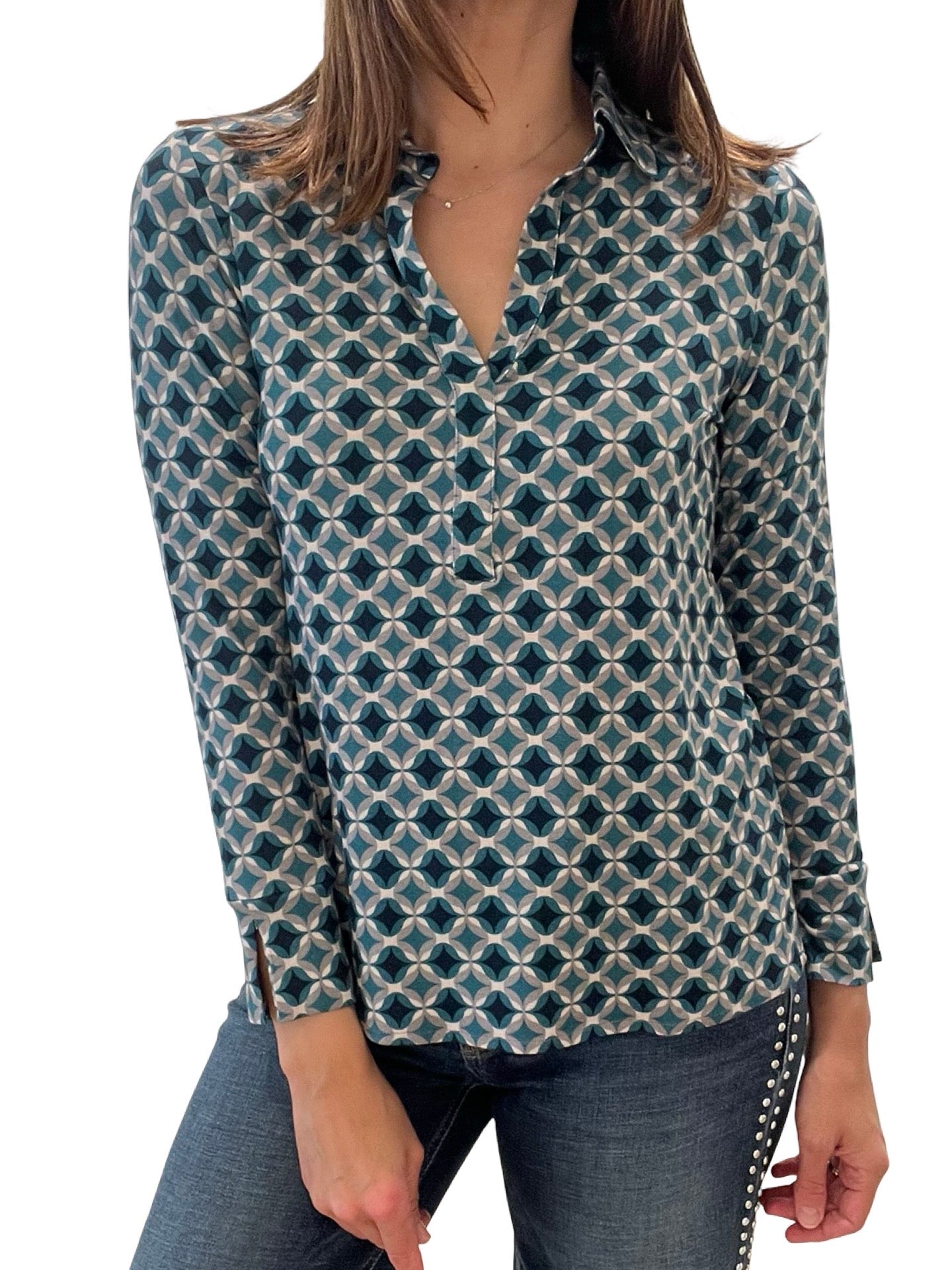 Polo Monika Varga Rombos y Circulos