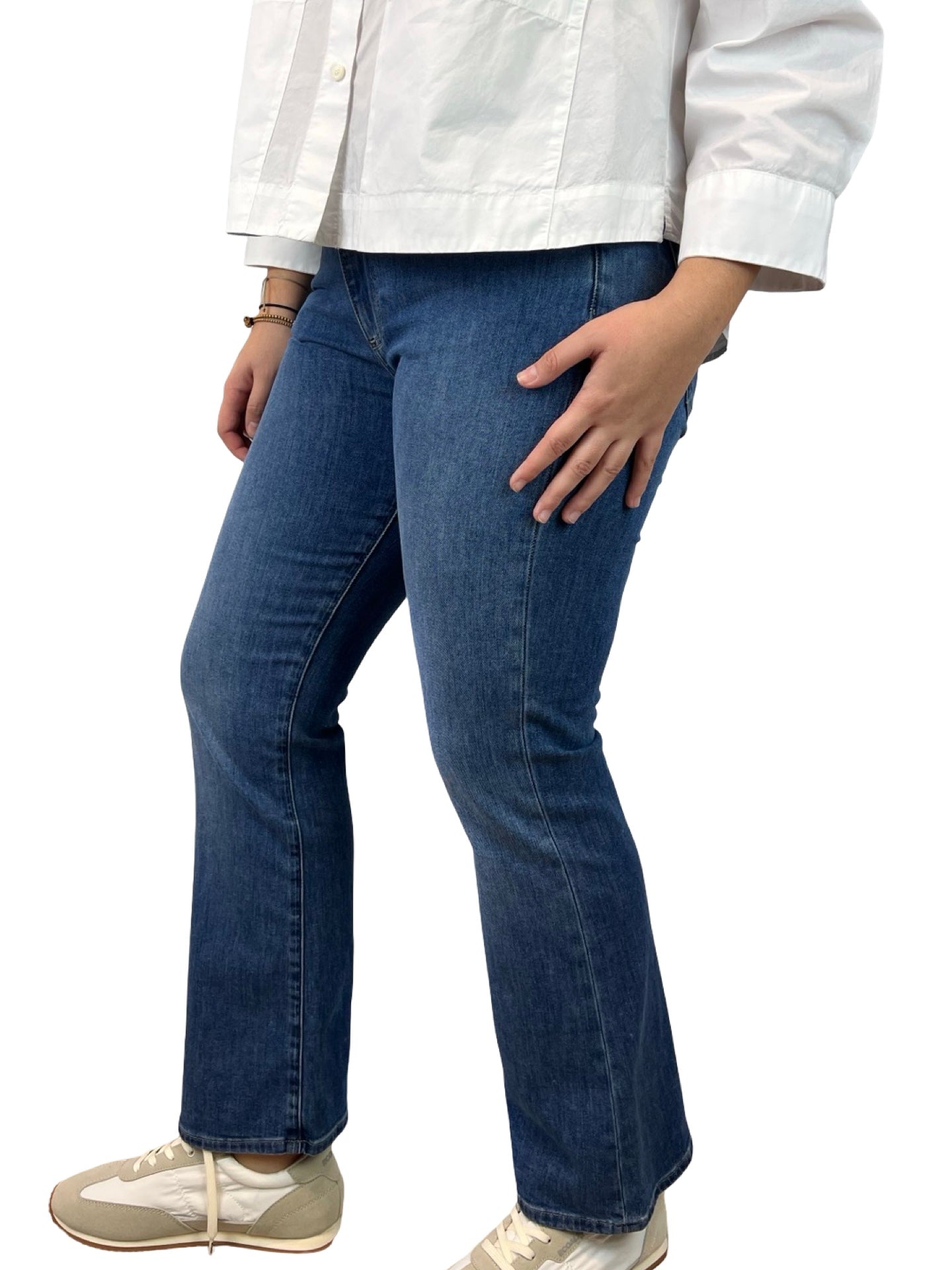 Jeans Cigala's Bell Bottom Crop Azul