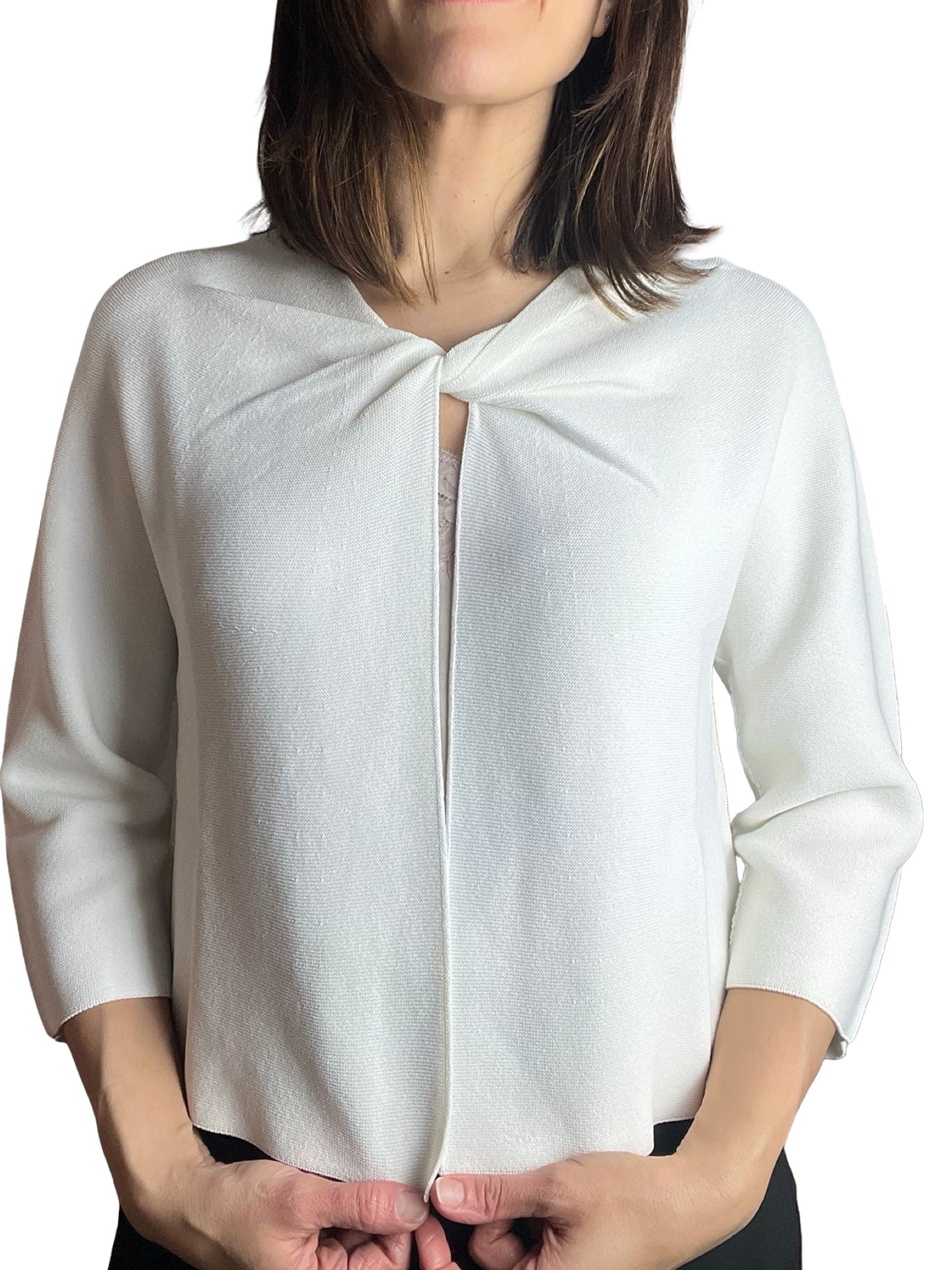 Lightweight Conti Knot Neck Sweater