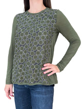 Whyci Silk and Circle Knit T-shirt