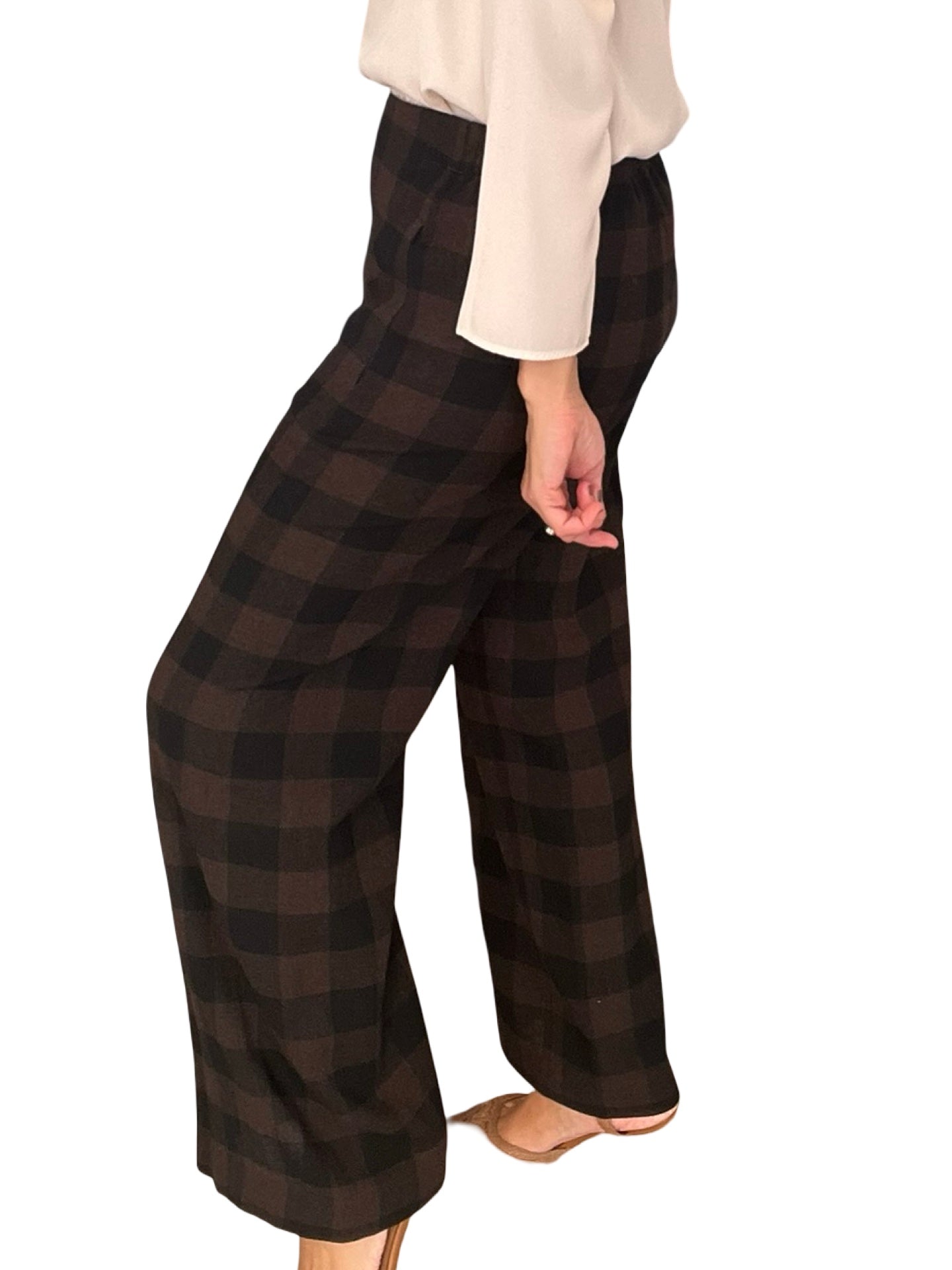 Pantalon large à carreaux Agoefil