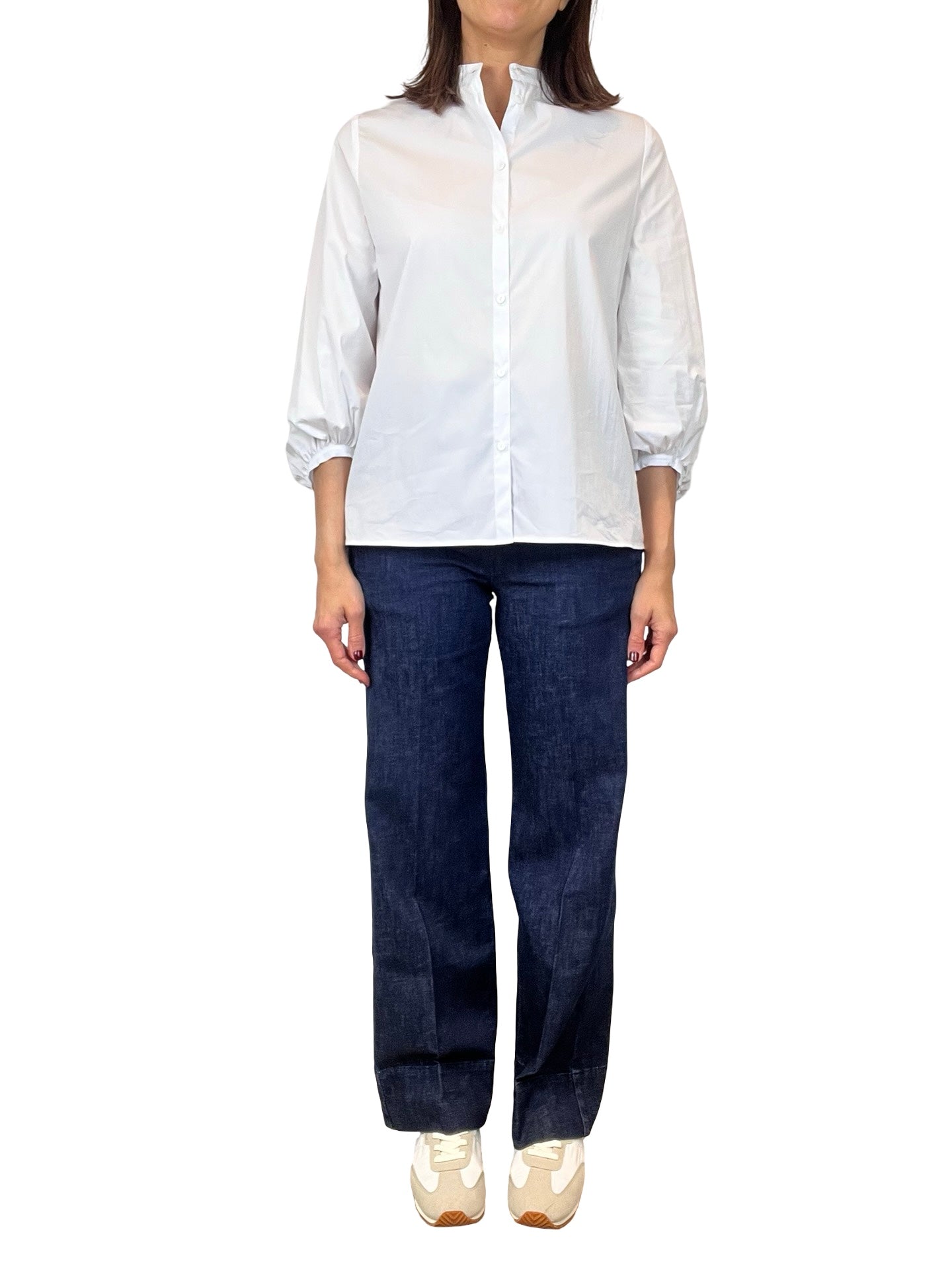 Adele Mao Gathered Sleeve Shirt