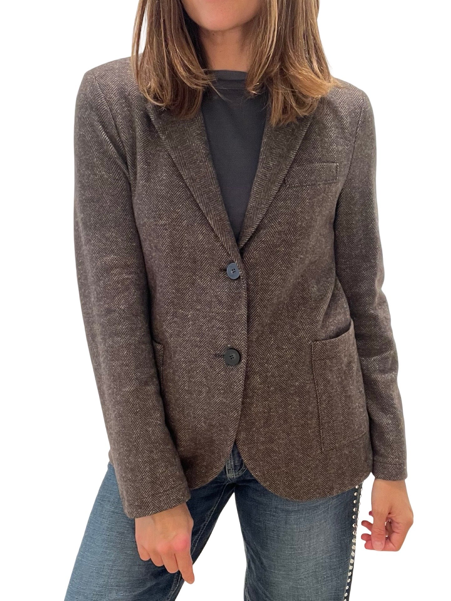 Blazer Harris Wharf London Espiga Marron