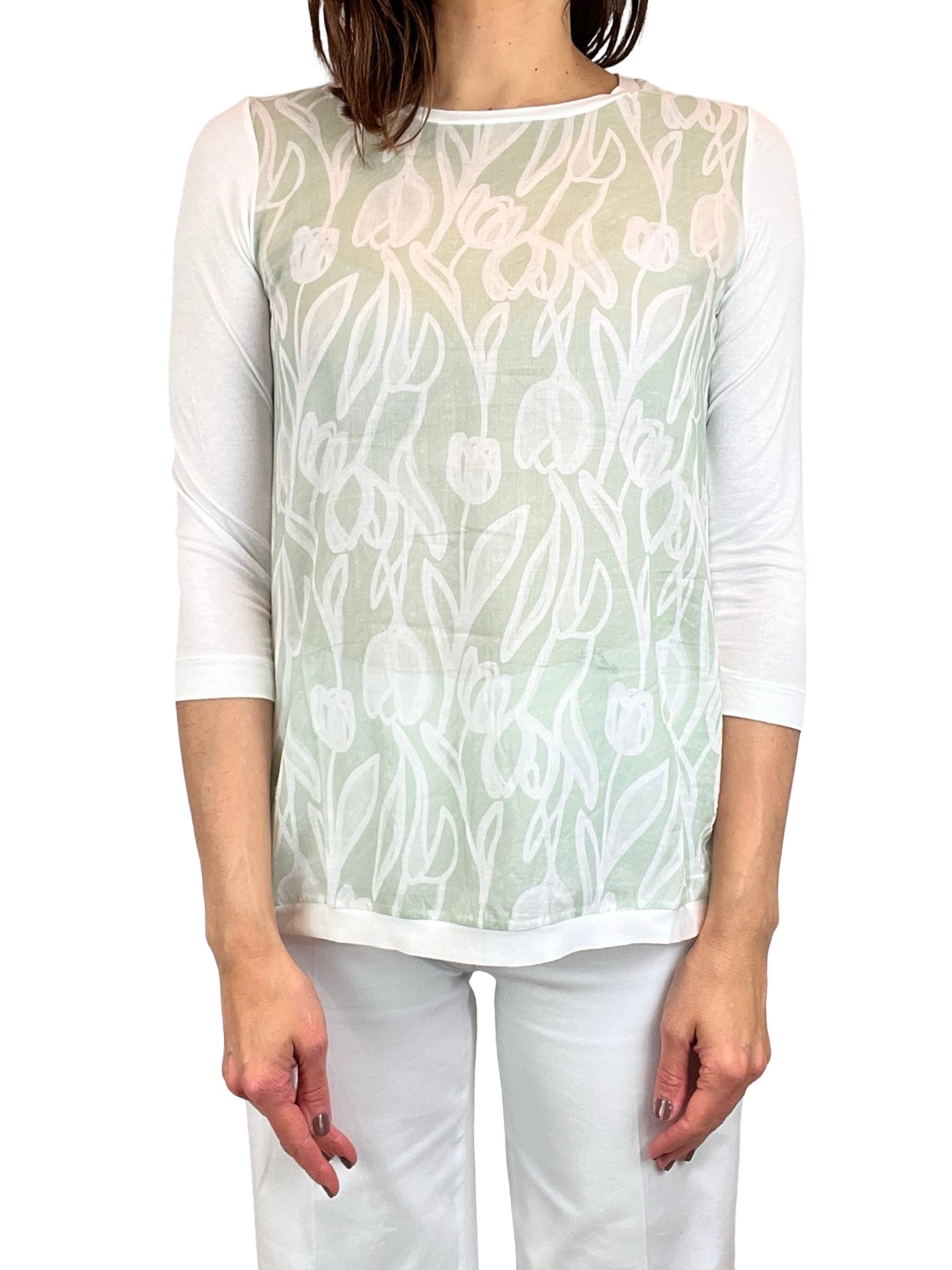 Camiseta Whyci Milano Estampado Tulipan