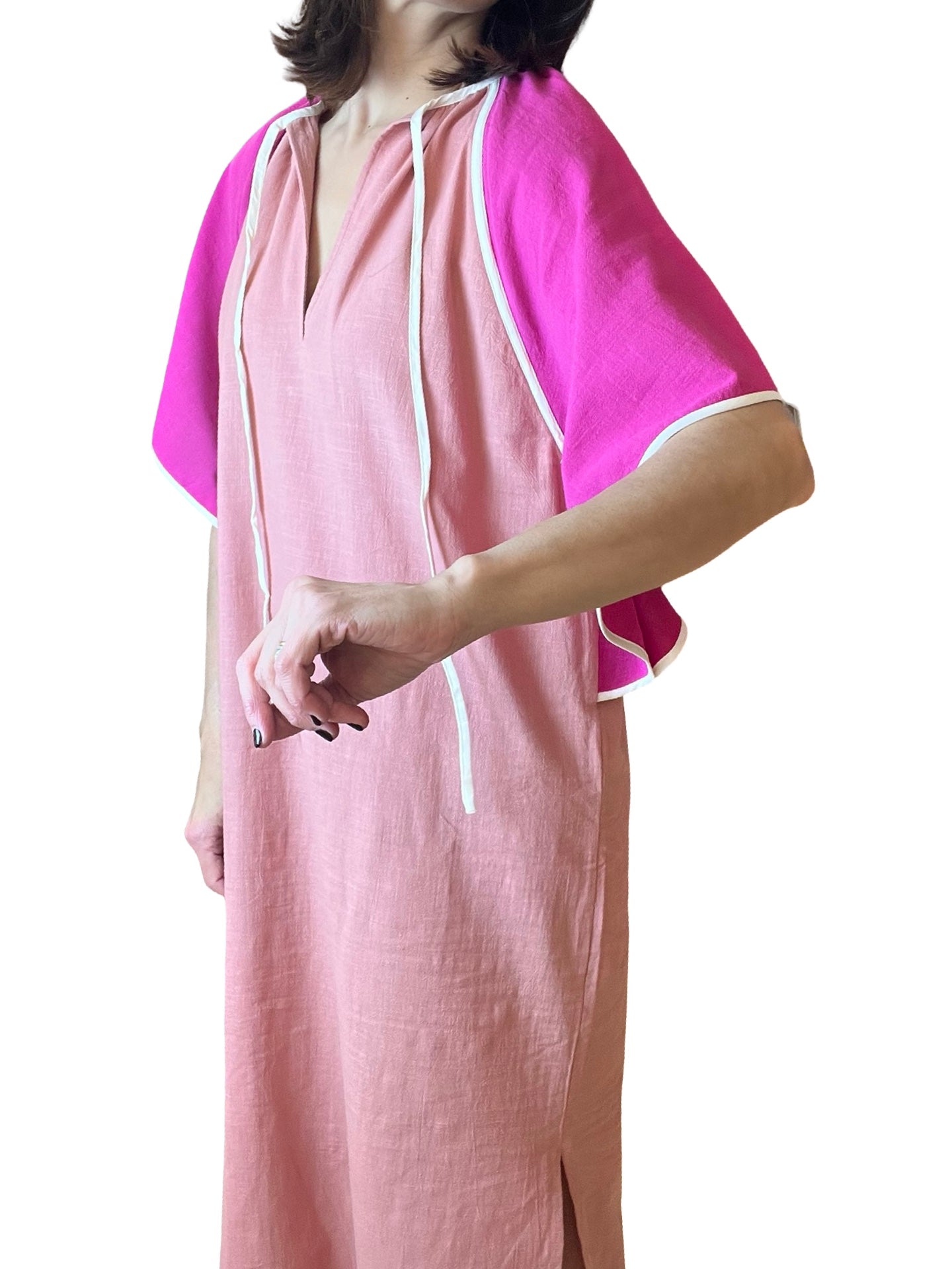 Vestido Mapoésie Lazo Bicolor