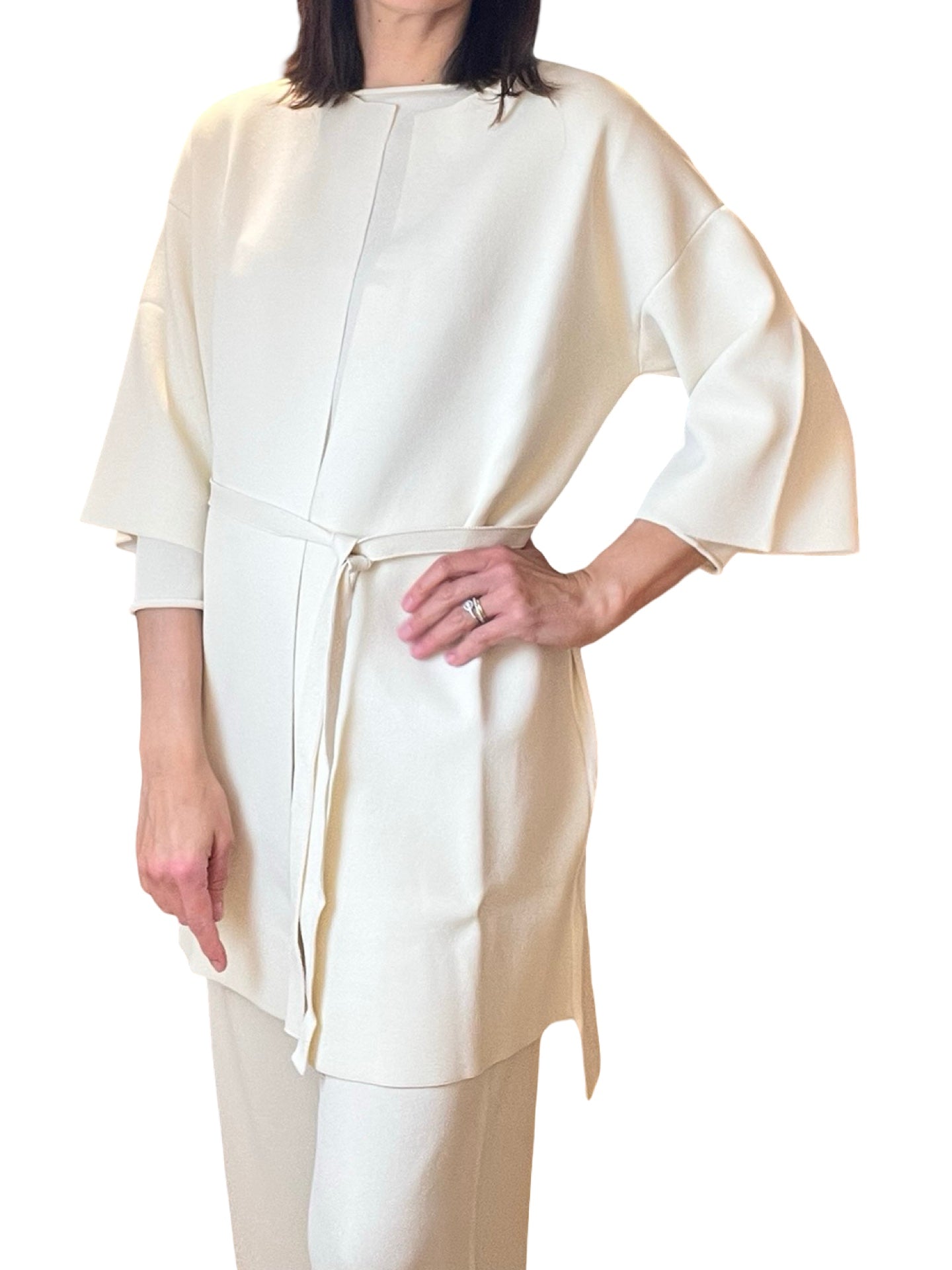 Cardigan Liviana Conti Punto Largo Cintuón