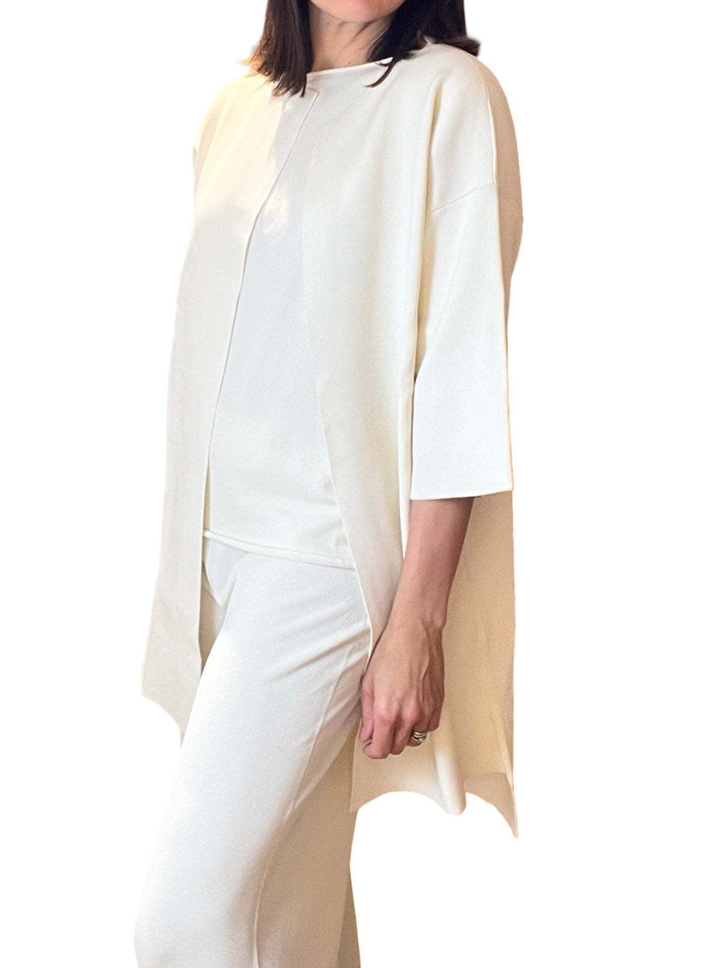 Cardigan Liviana Conti Punto Largo Cintuón