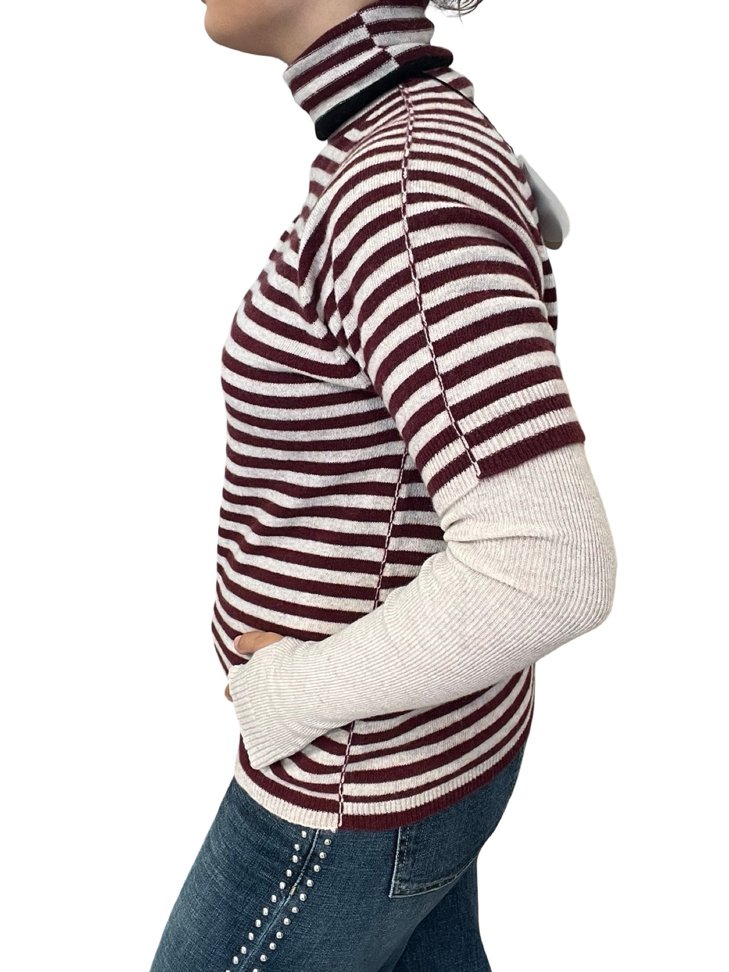 Striped Floor Jersey with Cisme Neck