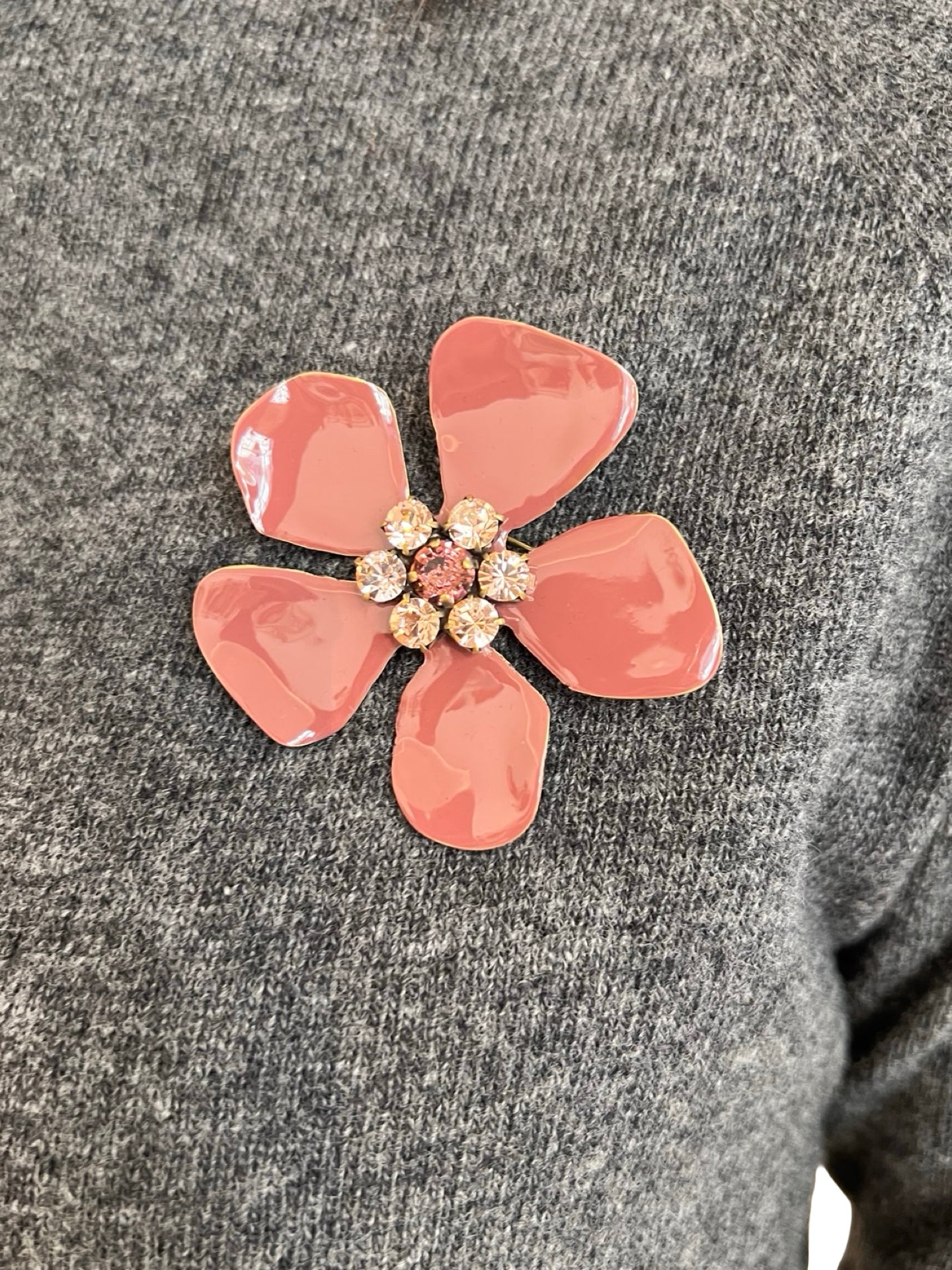 Broche Unique Flor Nude