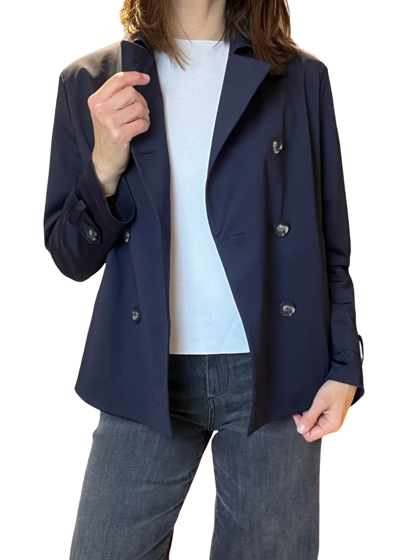Harris Wharf London Trench Tecnica Veste Marine