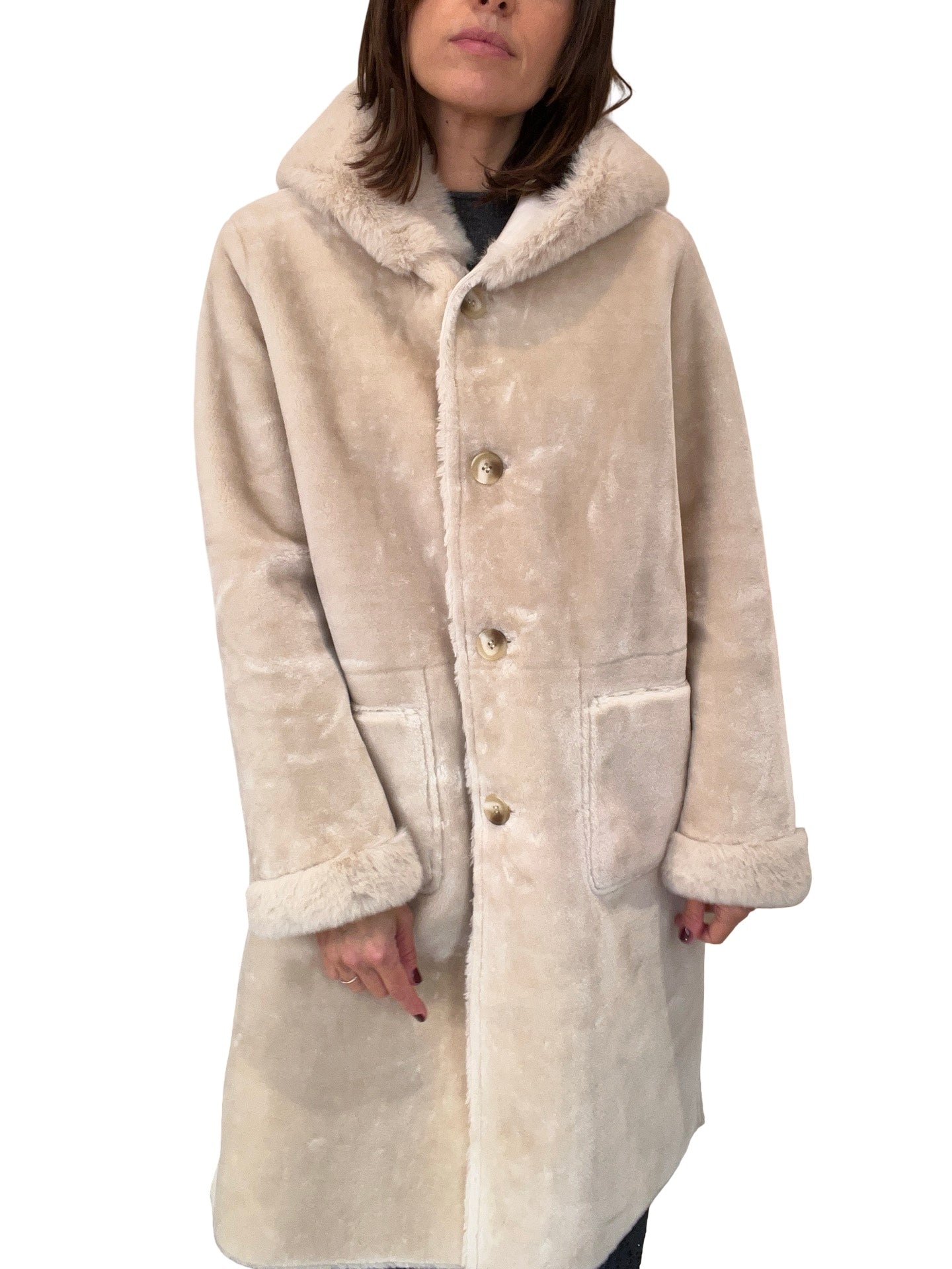 Abrigo VLab Stormy Capucha Blanco