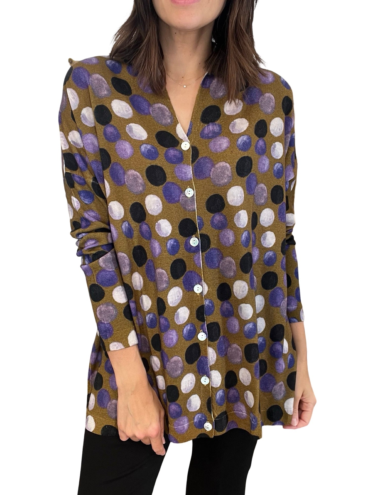 Jersey in Bed With Your Cuello Pico Motas