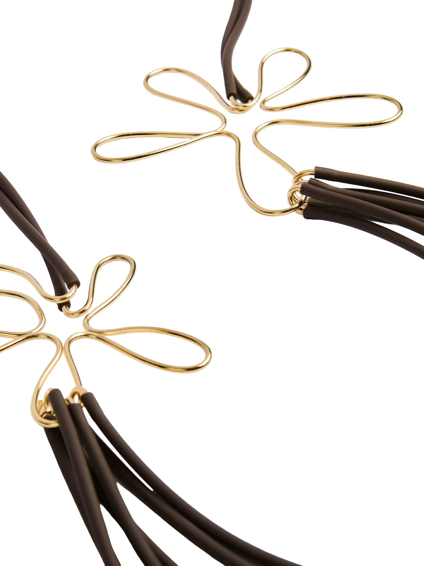 Collar Liviana Conti Tiras Flor Metal