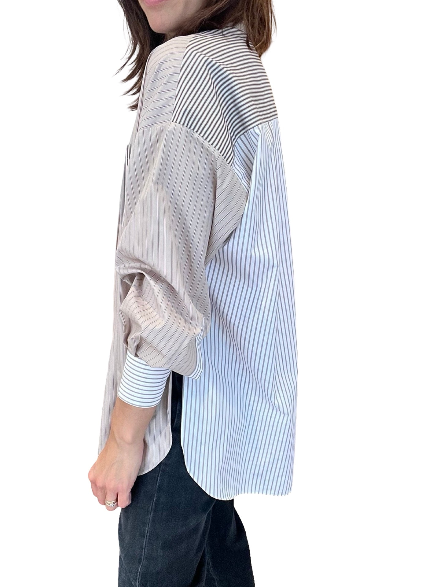 Camisa Academia Rayas 3 Colores Ancha