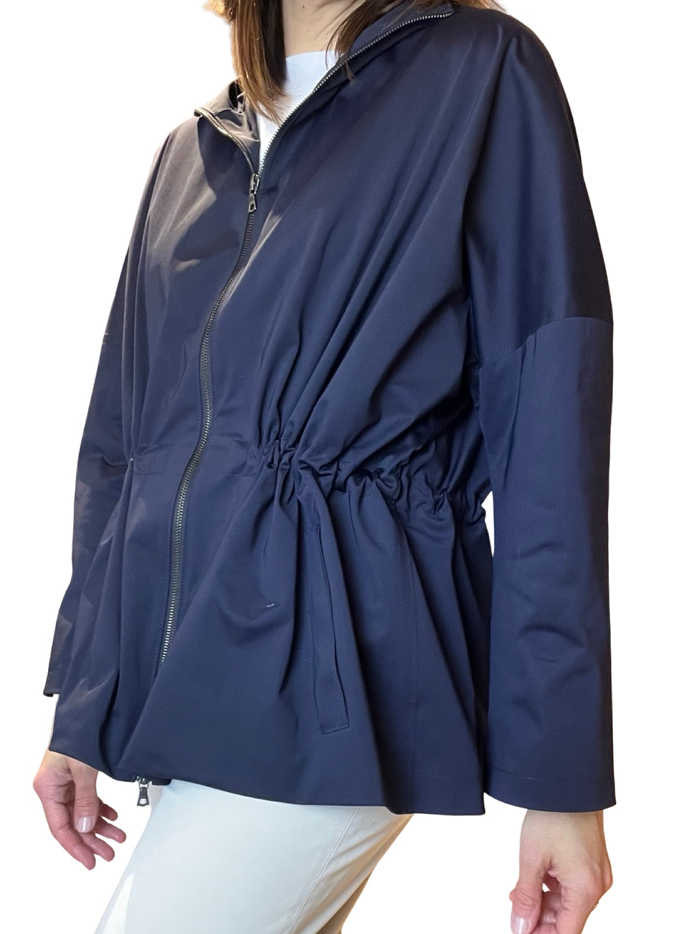 Harris Wharf London Parka Light Hood Tecnica Navy