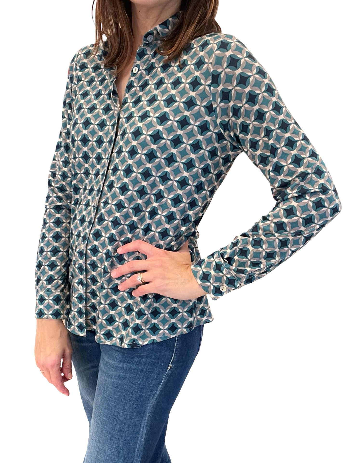 Chemise à pointes de diamant essence Monica Varga