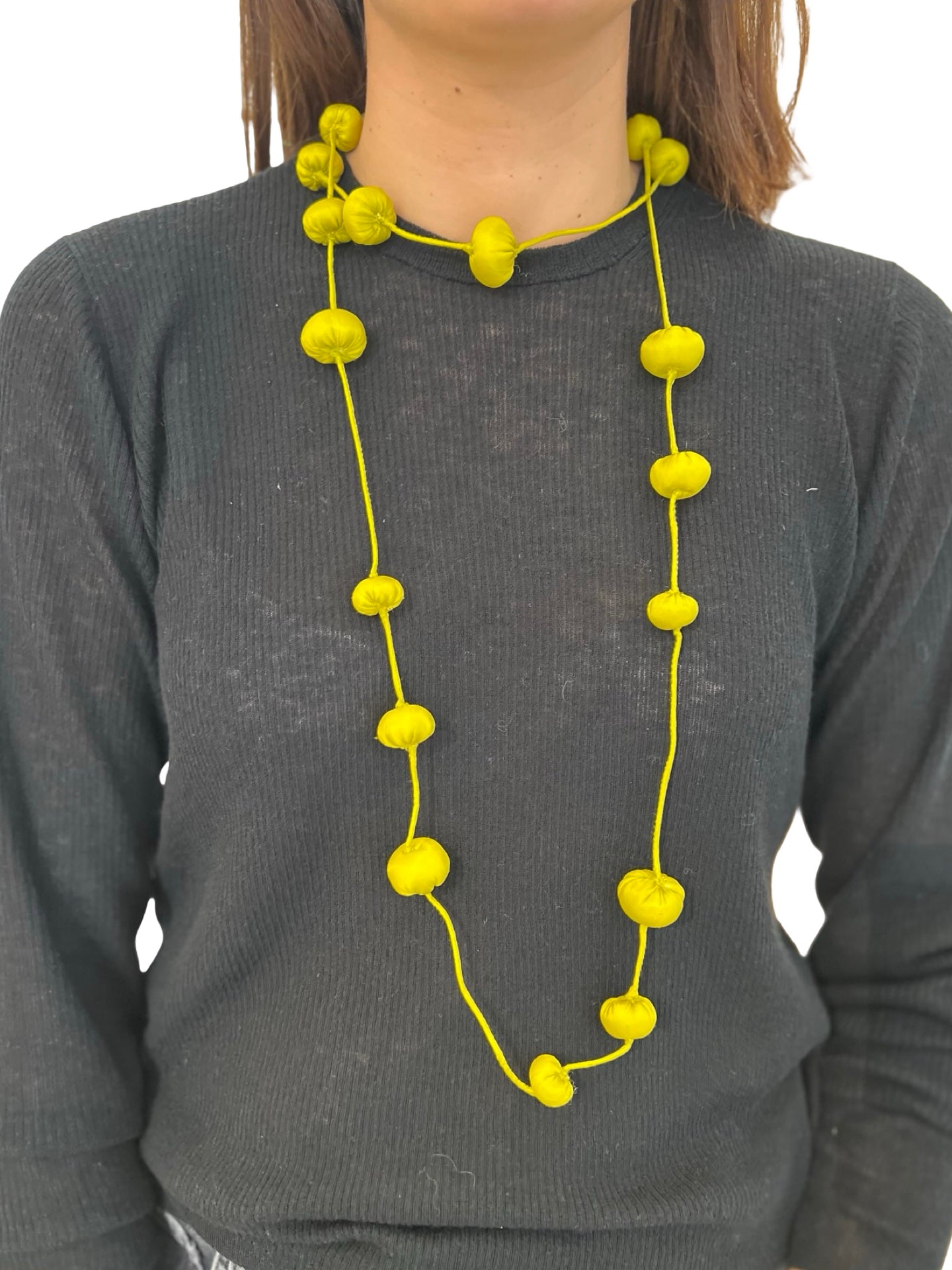 Collana Il Baco Da Seta Bozzolo Giallo