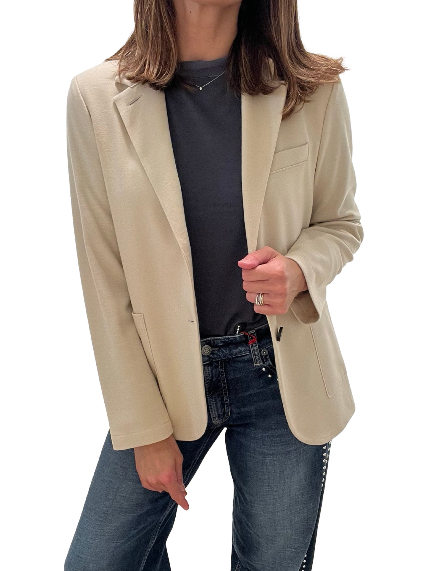 Blazer Liso Merino Harris Wharf London Beige