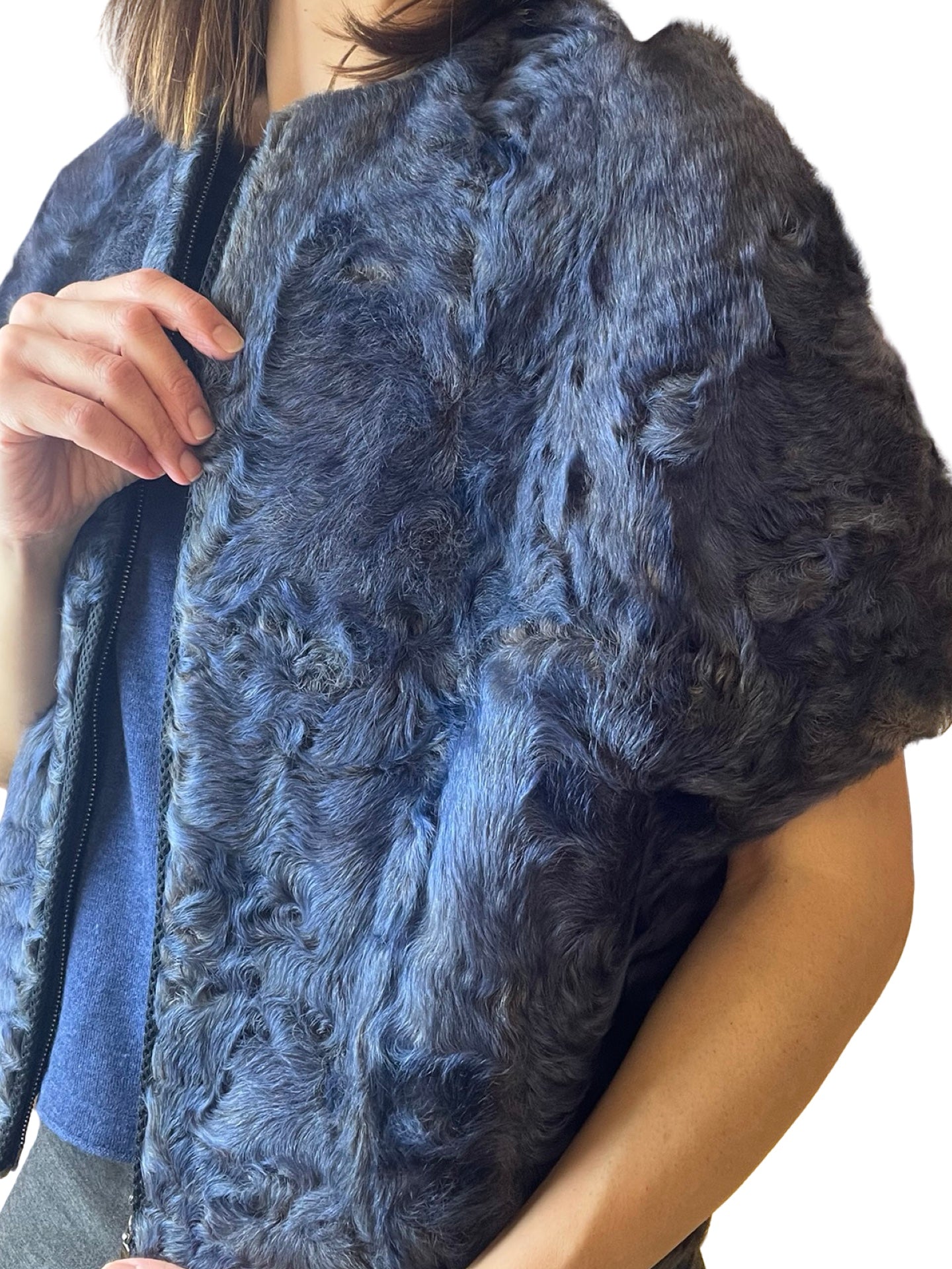 Chaleco Il Baco Da Seta Poncho Pelo