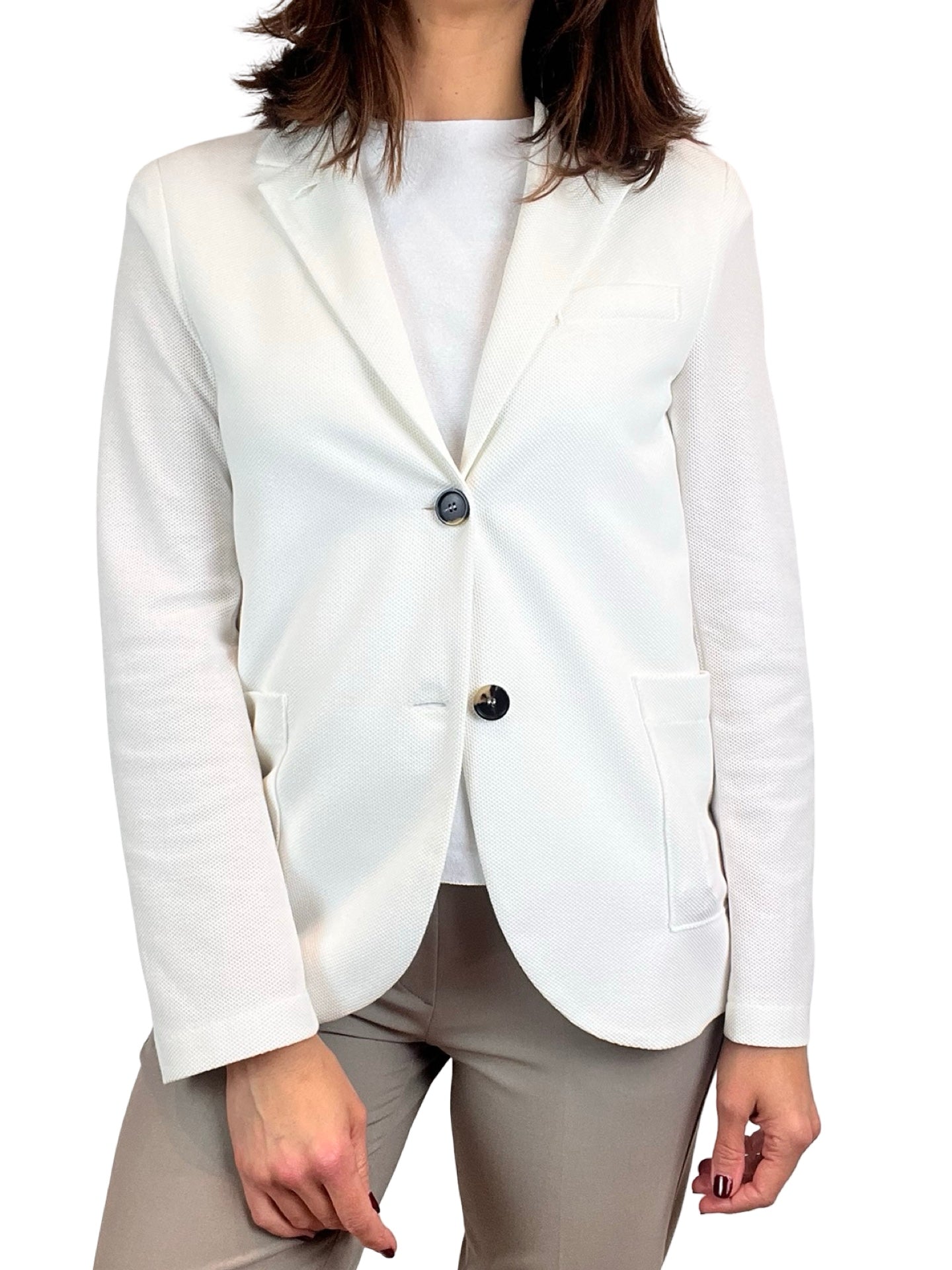 Blazer Harris Wharf London Stand Up Honeycomb Blanca