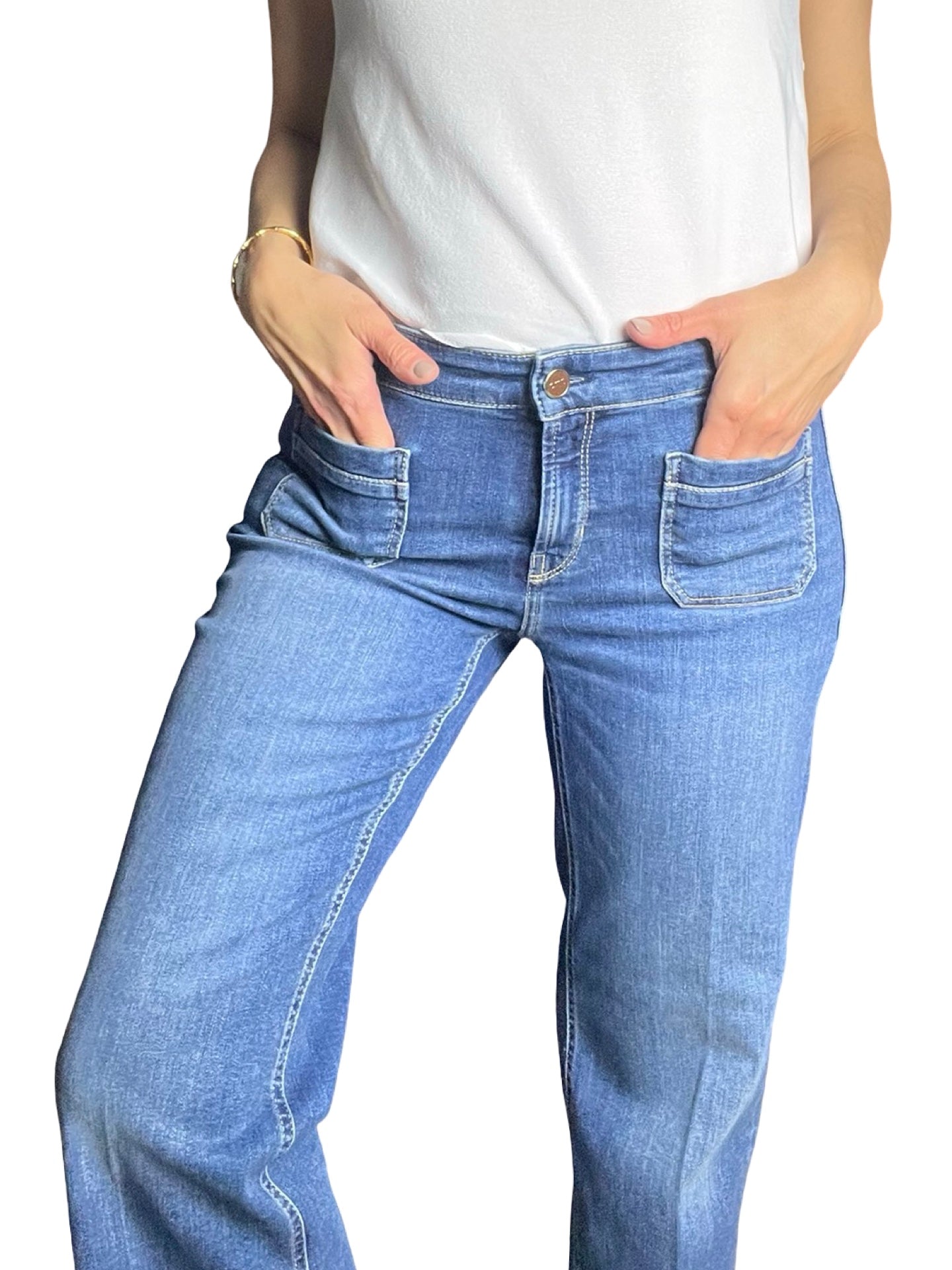 Cambio - Jean court à poche Tess