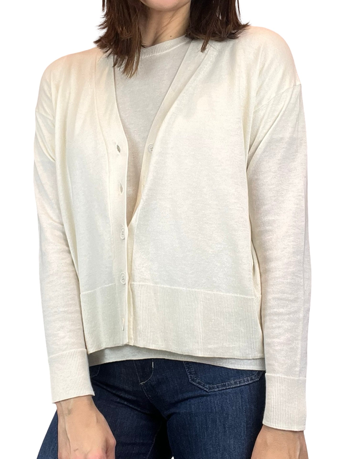 Cardigan Ct Plage Ancho Bolsillos