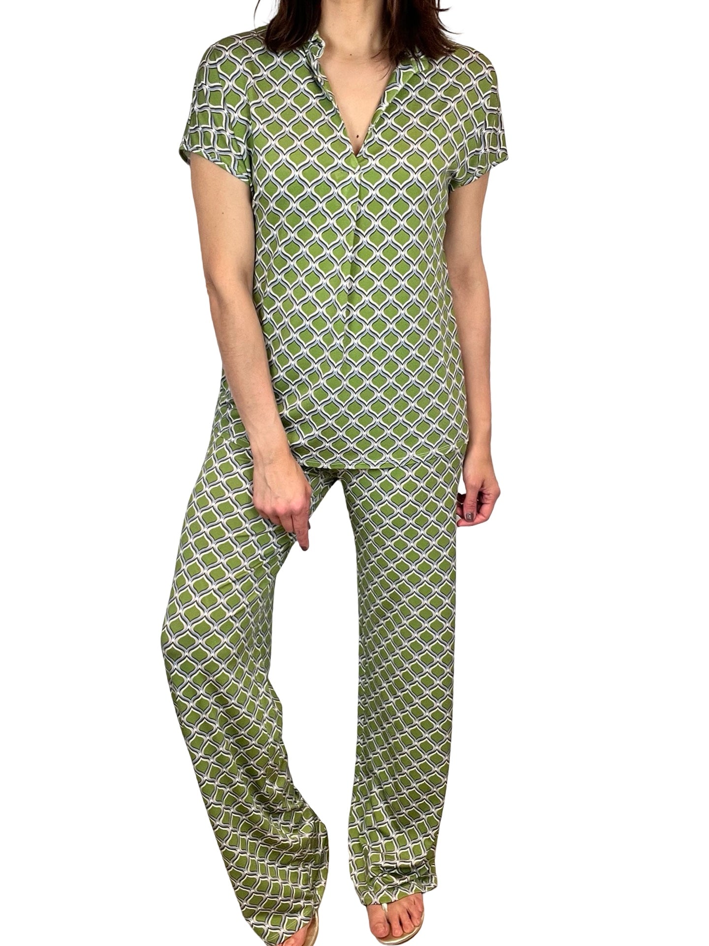 Monika Varga Pantalon Feuille Verte