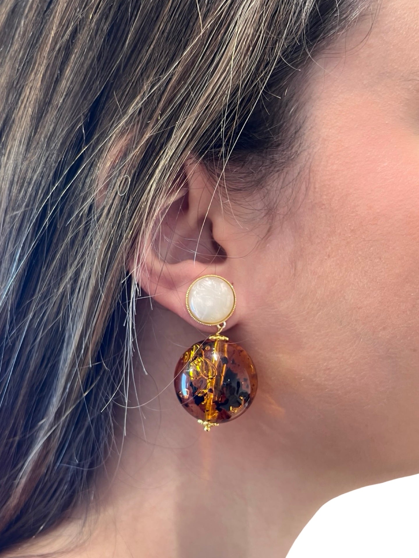 Pendientes Fabrizio Marcantelli Bola Miel MP