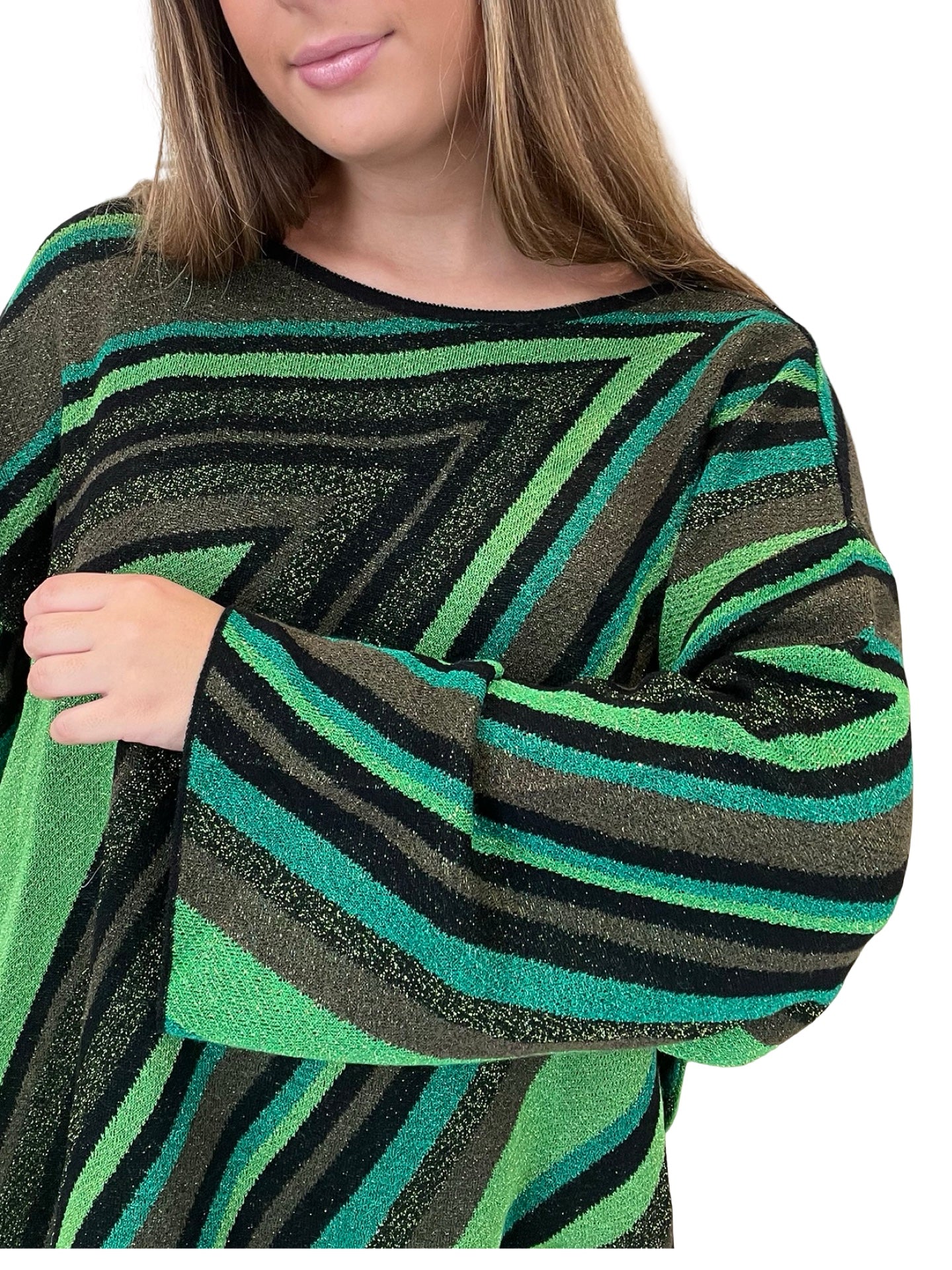 Jersey Akep Punto Lurex Verde