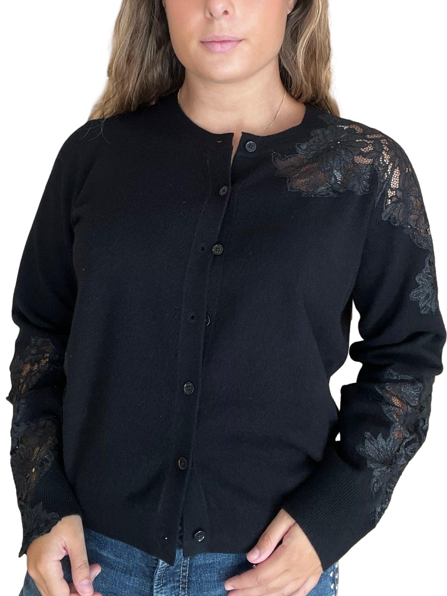 Livian cardigan conti embroidery side