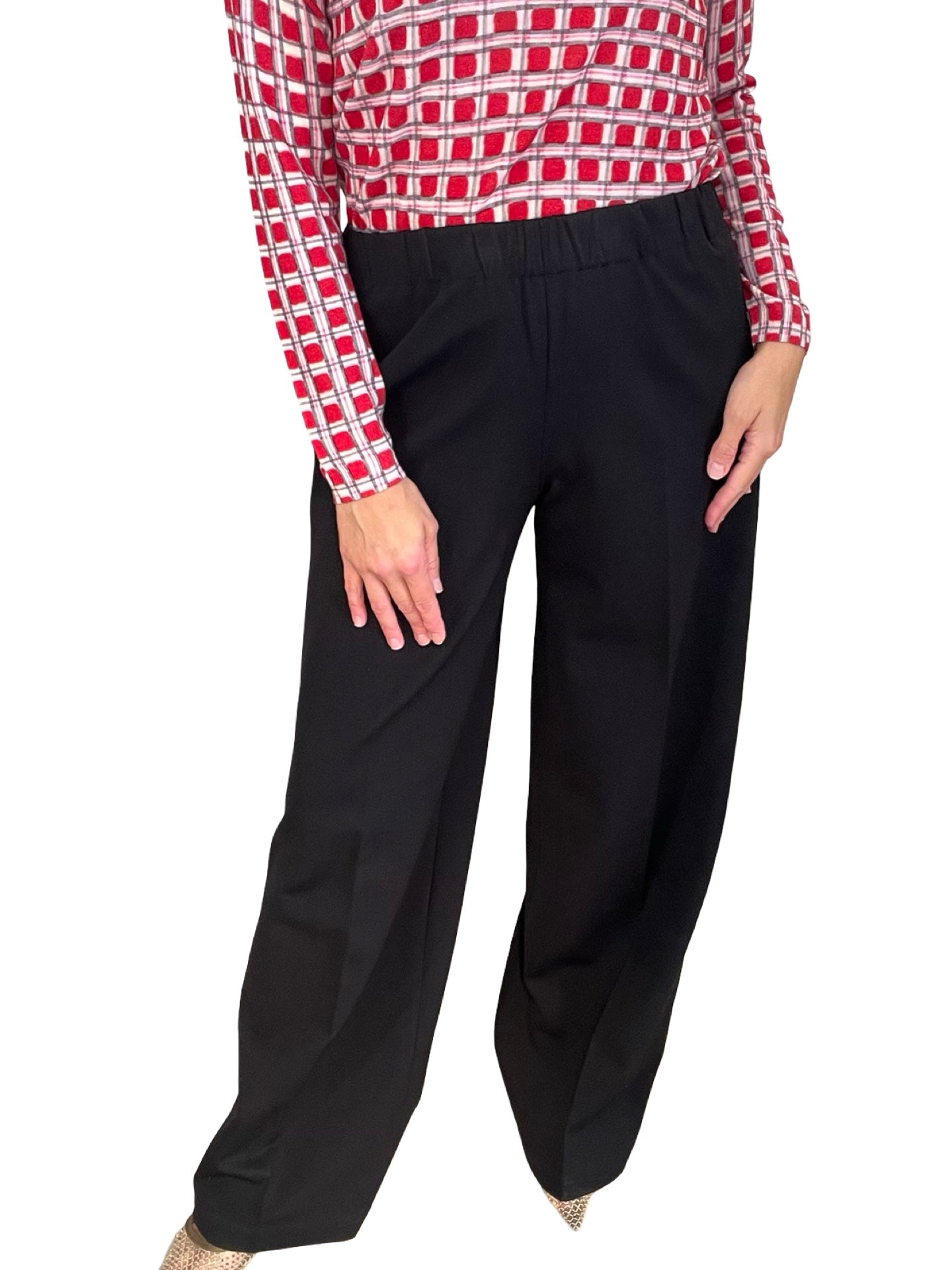 Pantalon Liviana Conti Ancho Bolsillos Detras