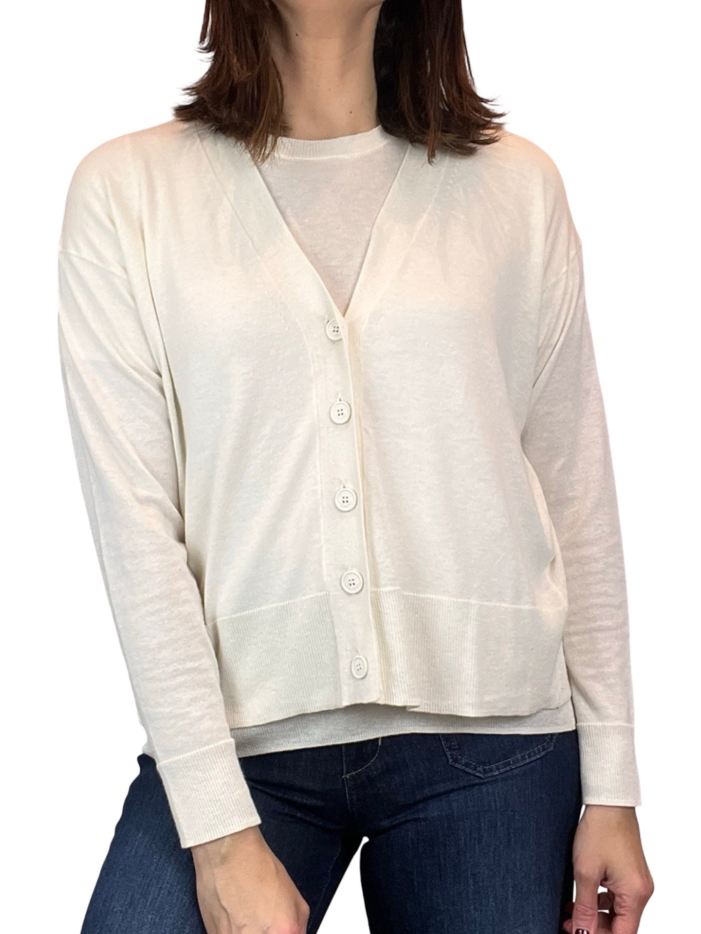 Cardigan Ct Plage Ancho Bolsillos