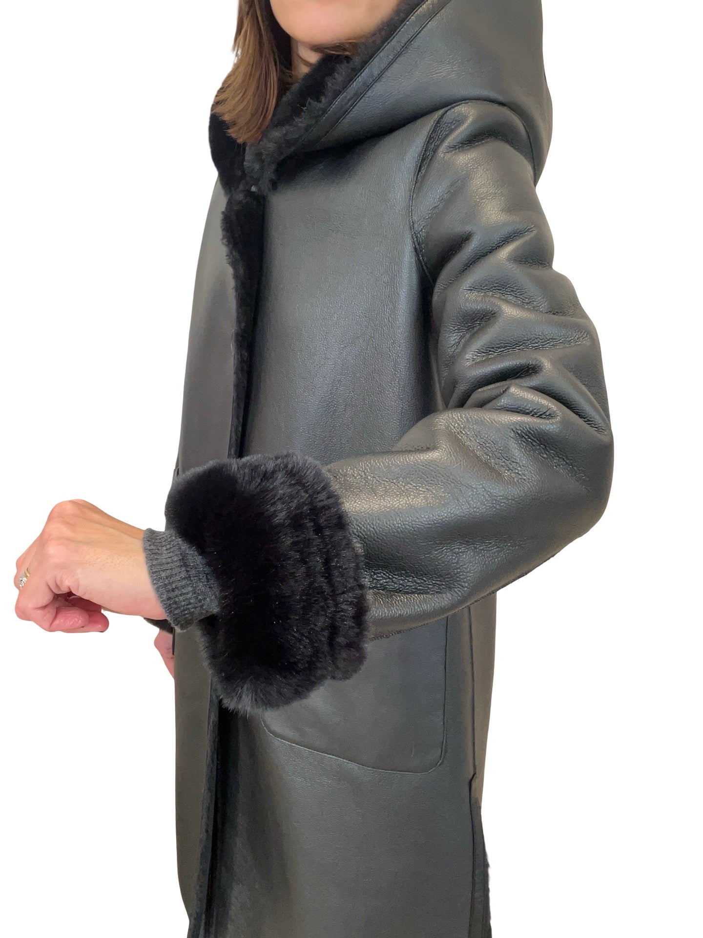 Abrigo VLab Stormy Capucha Negro