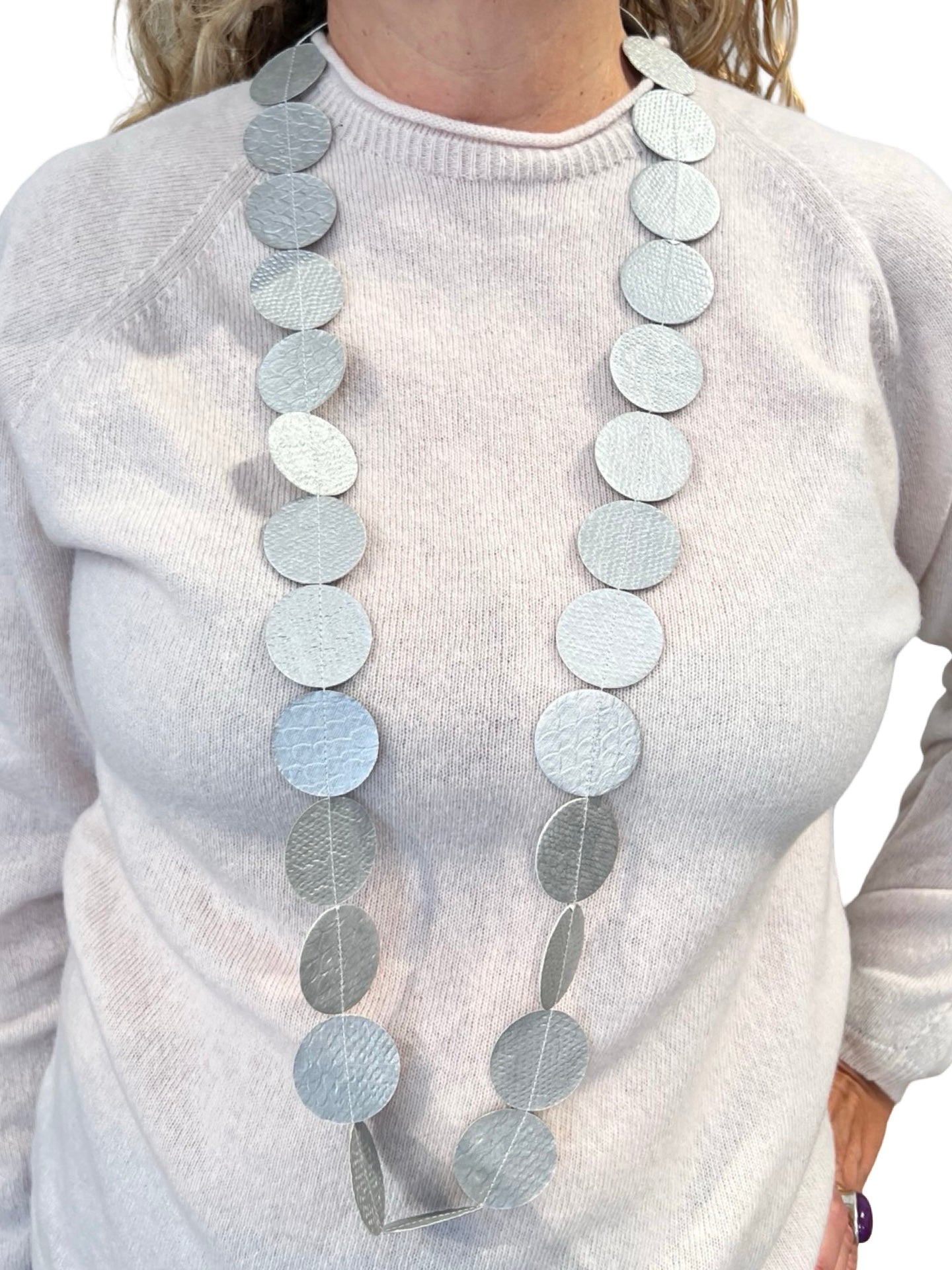 Collar Ana Hagopian Dot Plateado