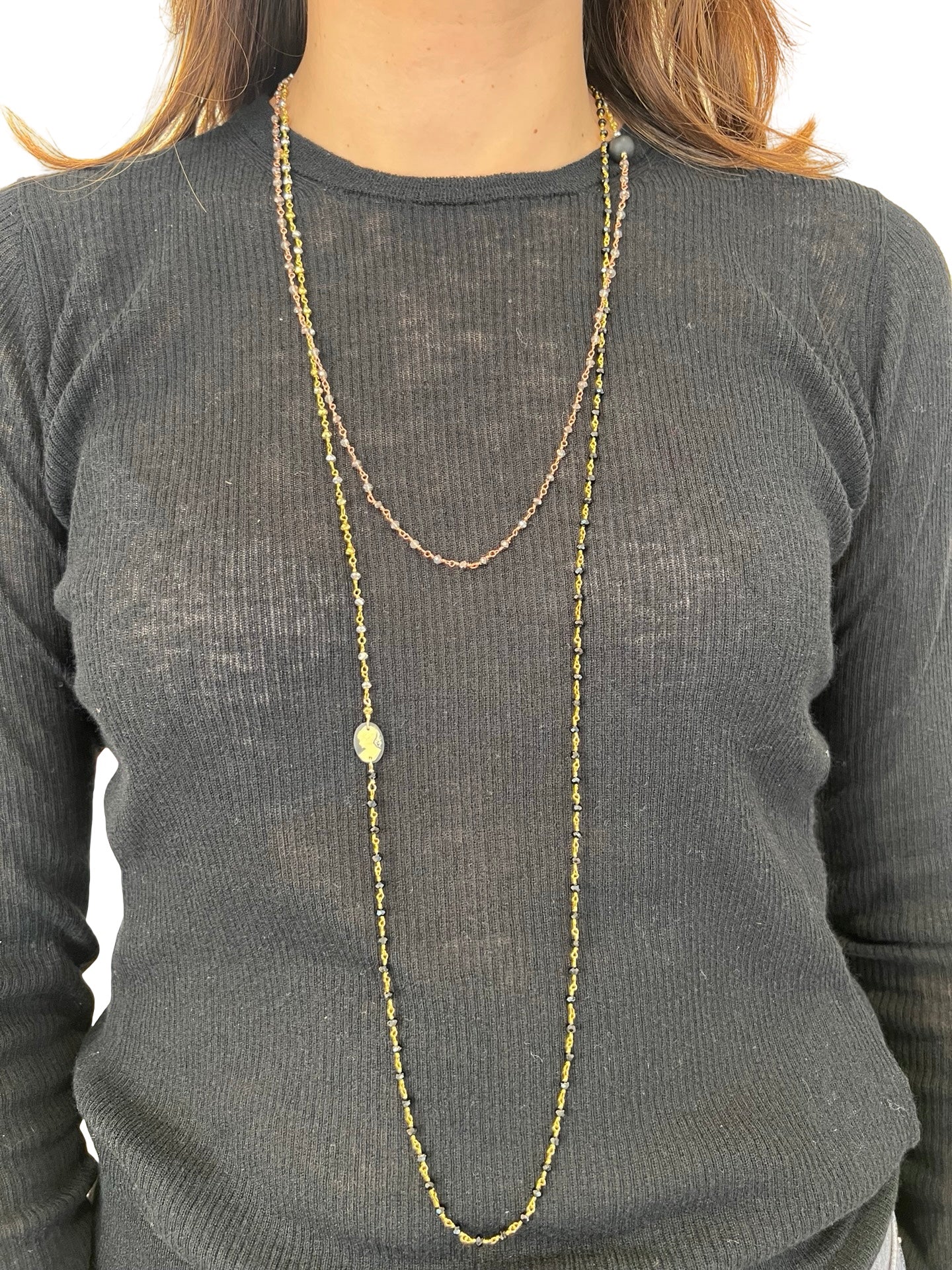 Collar Fabrizio Marcantelli Fino Cara Negro