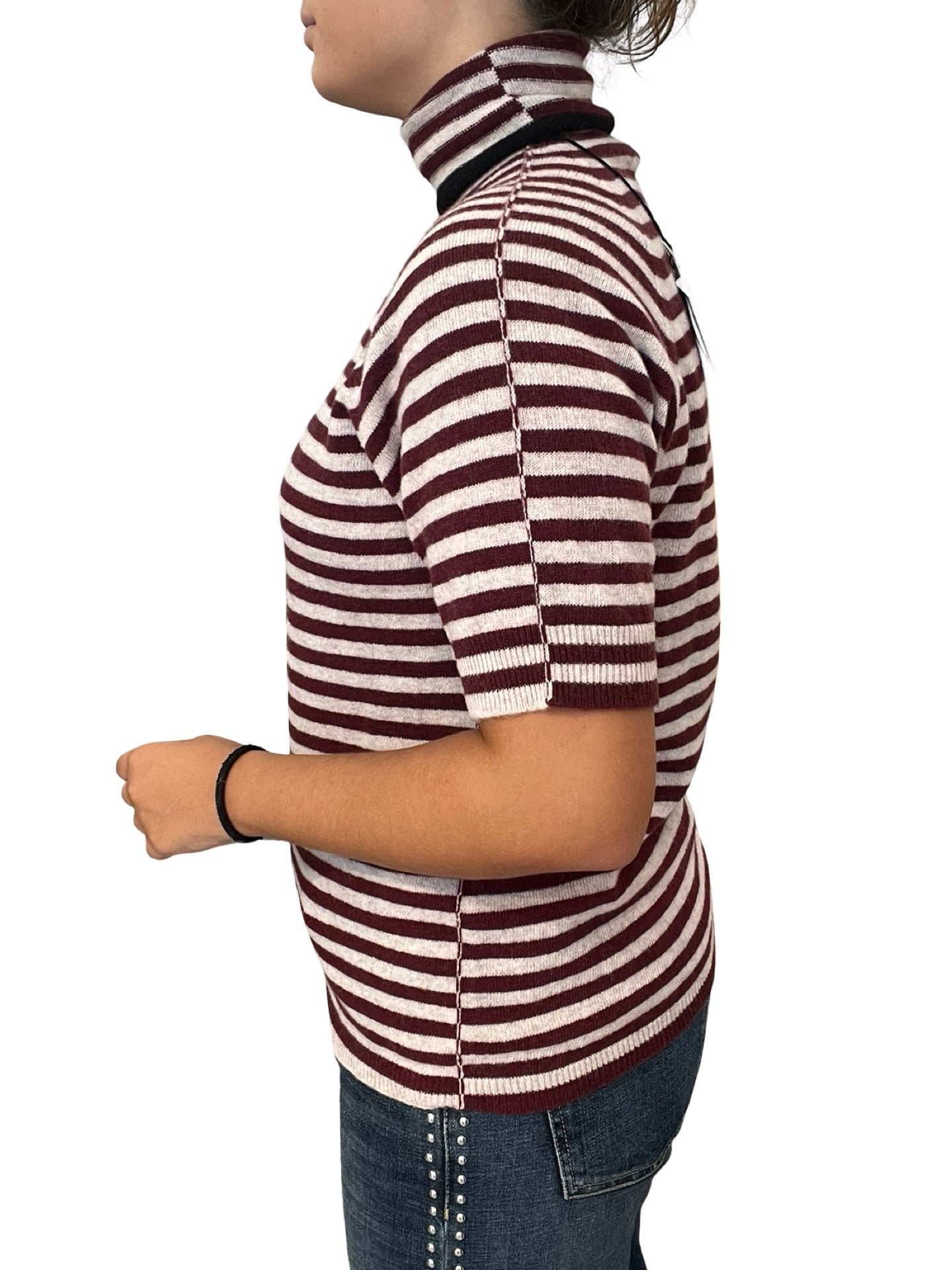 Striped Floor Jersey with Cisme Neck